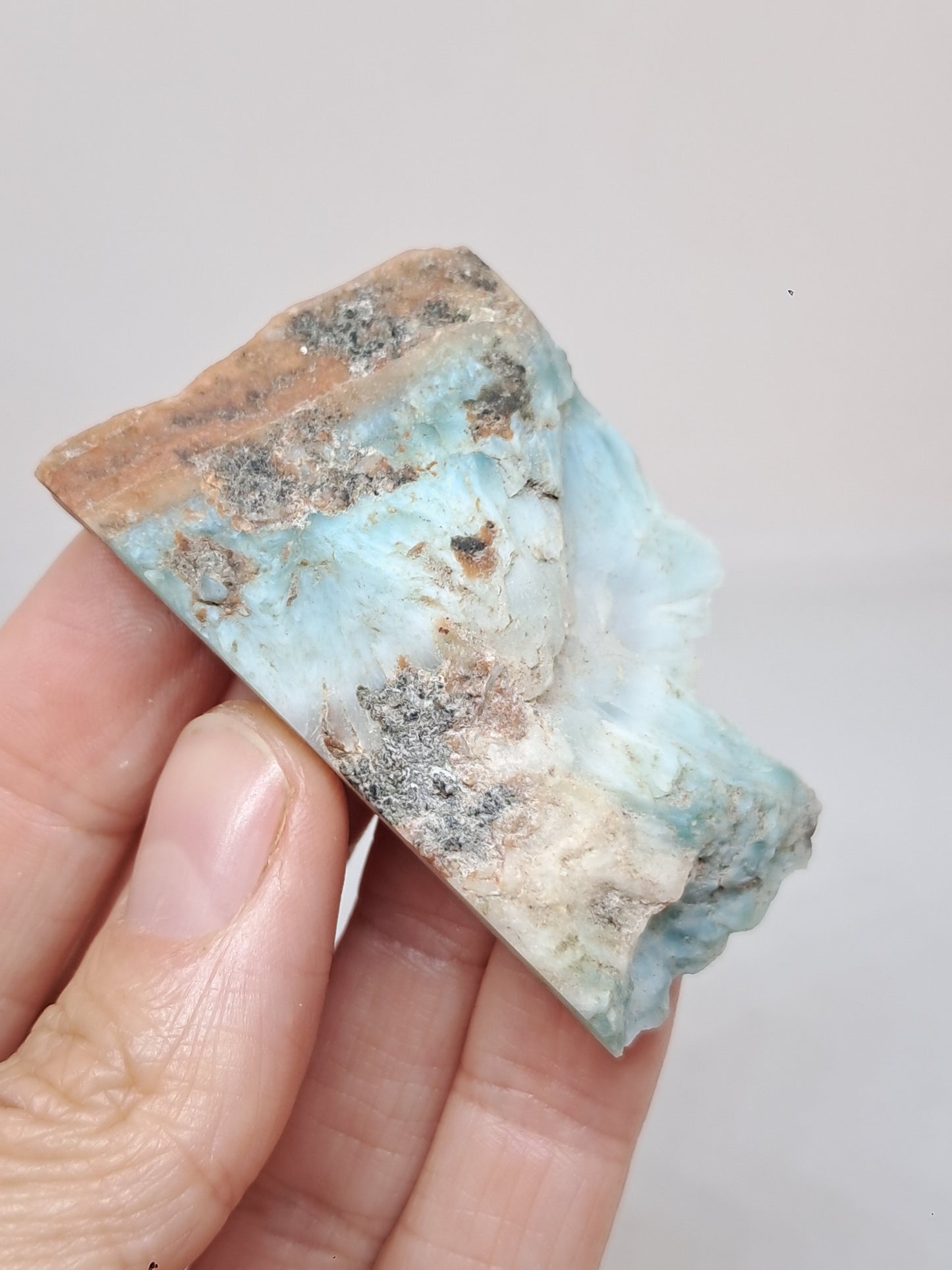 Larimar Raw Chunk (Dominican Republic) Rough Stone | Natural Rock #LM32