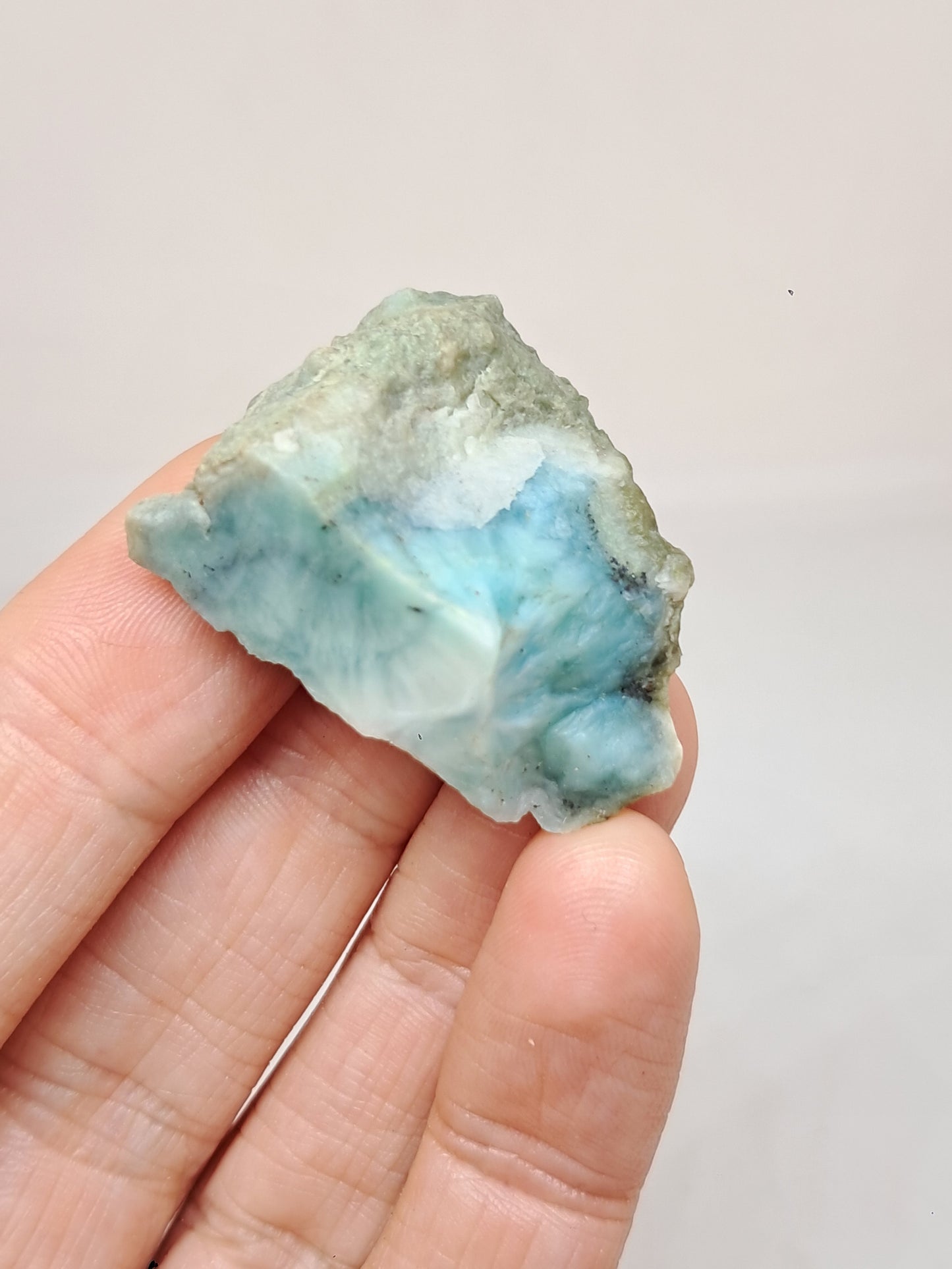 Larimar Raw Chunk (Dominican Republic) Rough Stone | Natural Rock #LM33