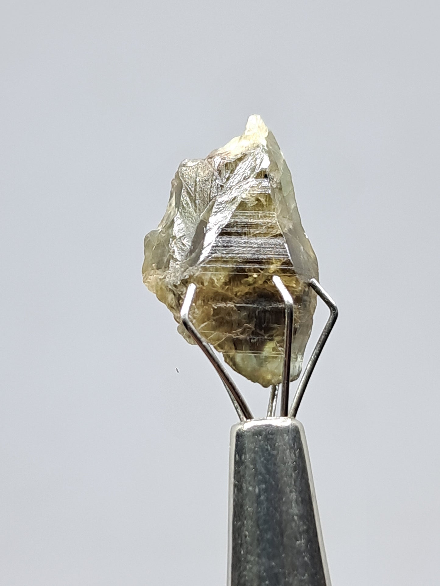 Natural Green Sapphire Crystal (Karur) Rough Stone | Mineral Specimen #SP30