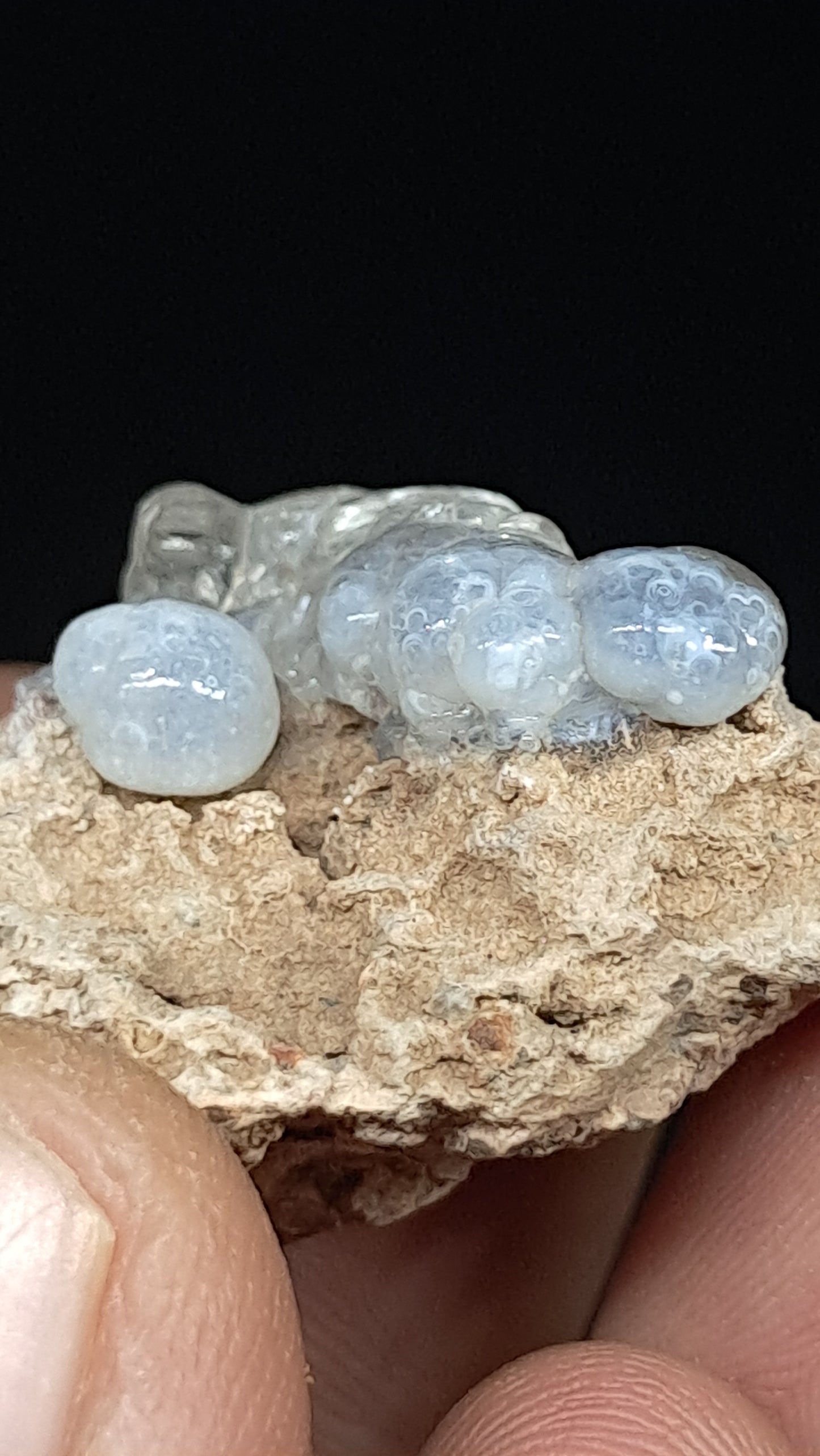 Hyalite Opal on Matrix (Mexico) Rough Crystal Stone | UV-Reactive Mineral Specimen #OH2
