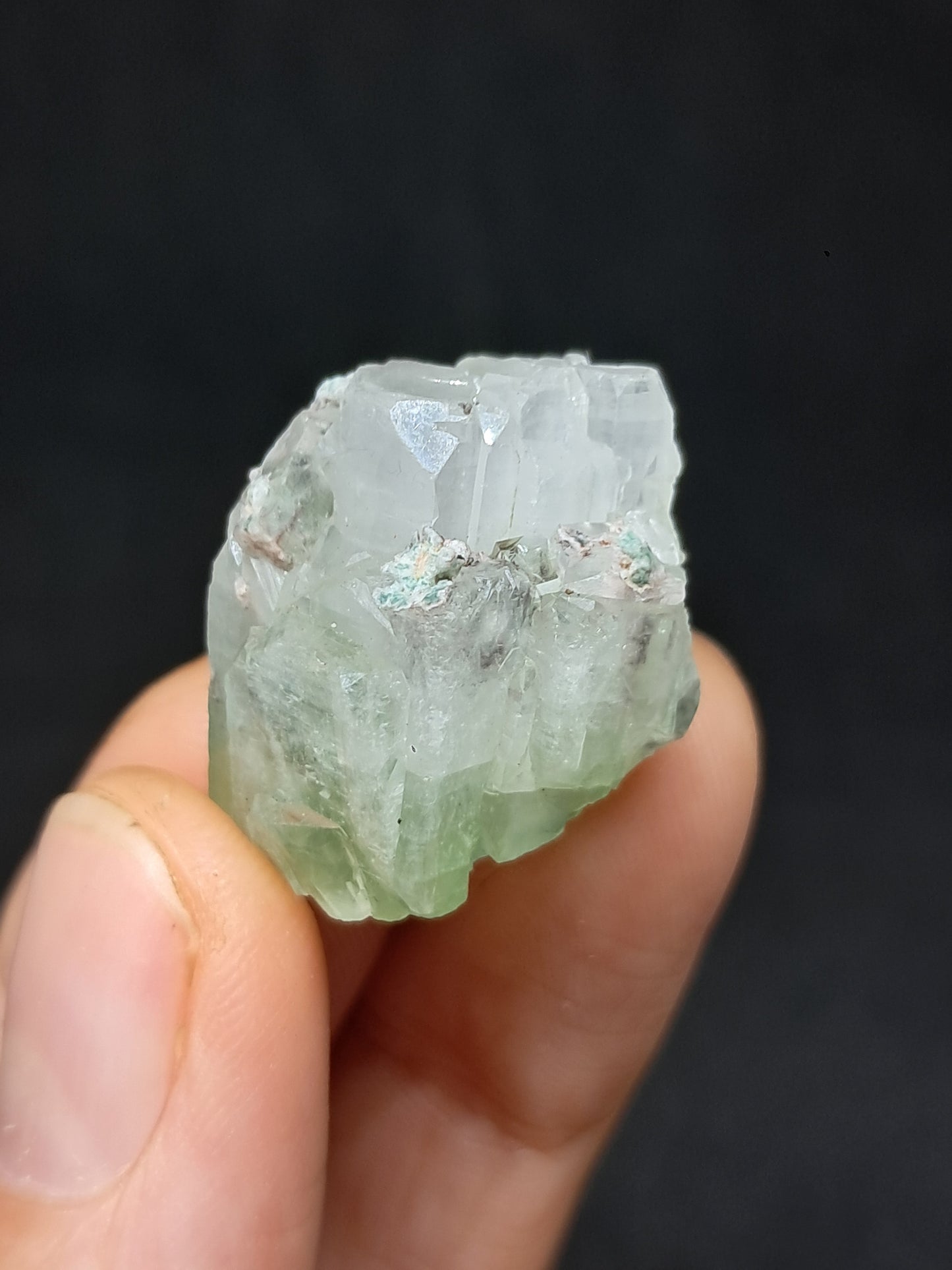 Green Apophyllite (Fluorapophyllite) (Ajanta) Natural Crystal | Mineral Specimen #GA41