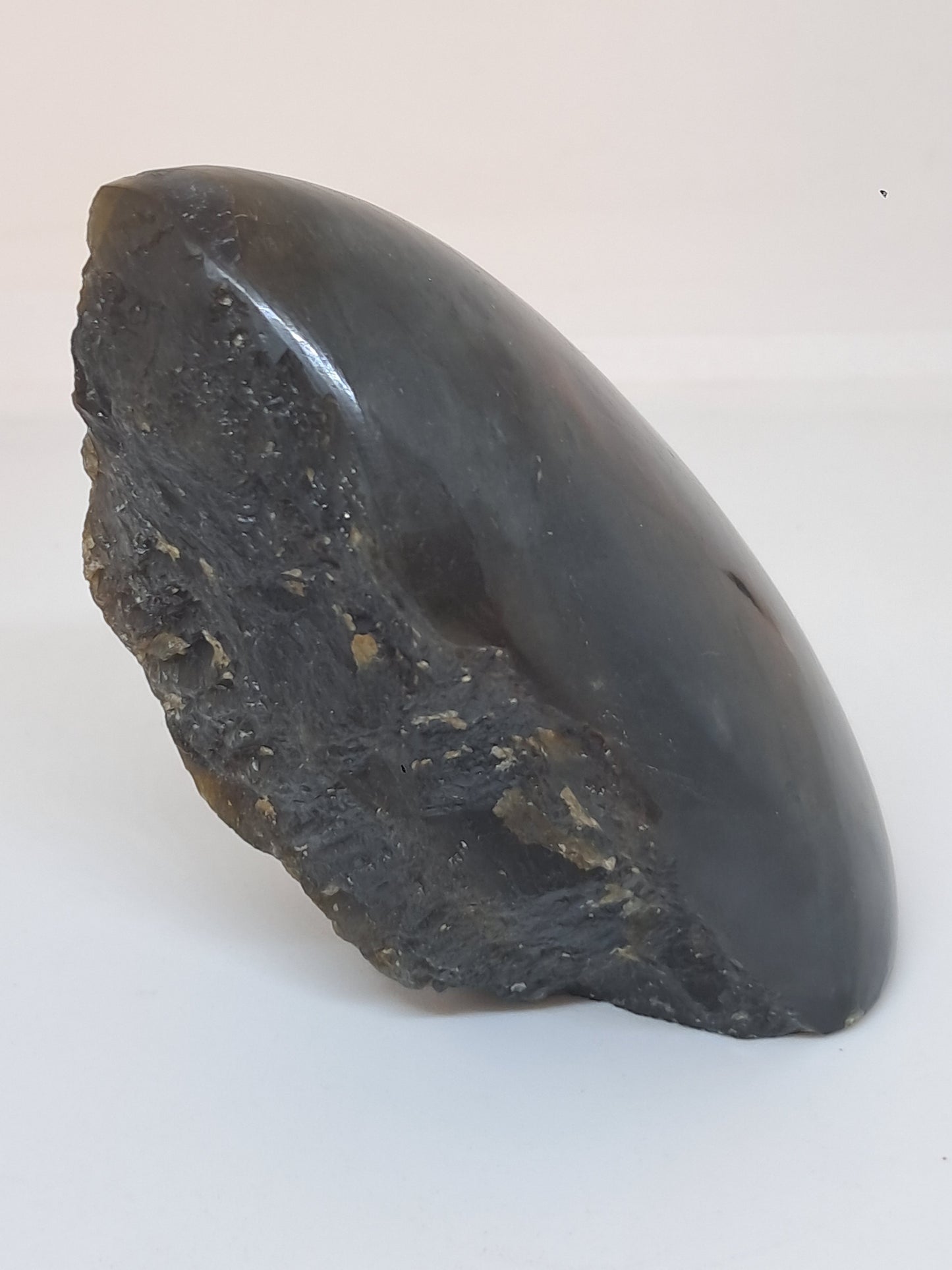 Labradorite |Natural Crystal | Half Polished Half Rough Stone | Purple Red Flash | Good Iridiscence #LB1