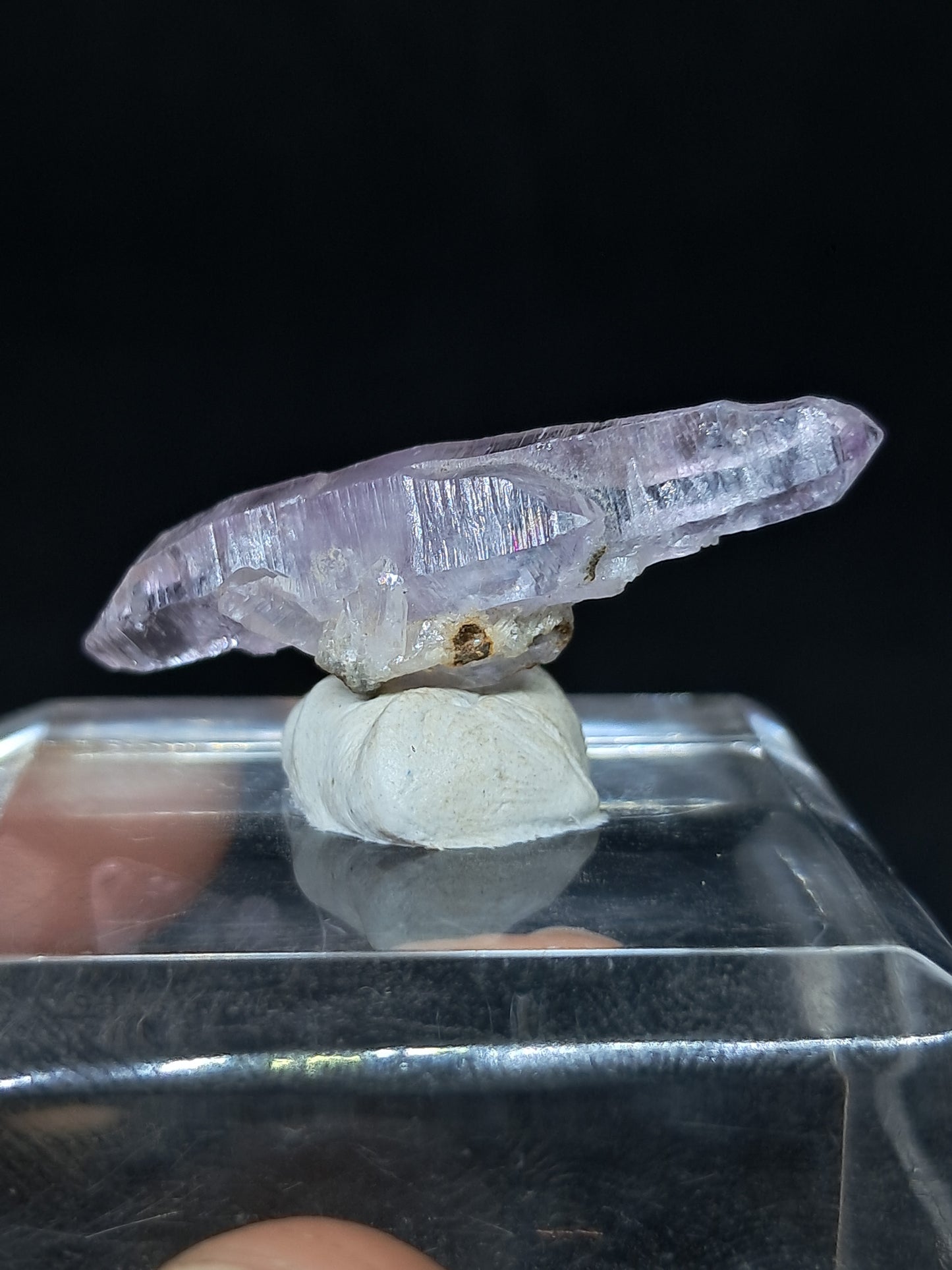 Cuarzo Amatista de Veracruz Biterminado (México) | Cristal Natural | Muestra Mineral #VA50