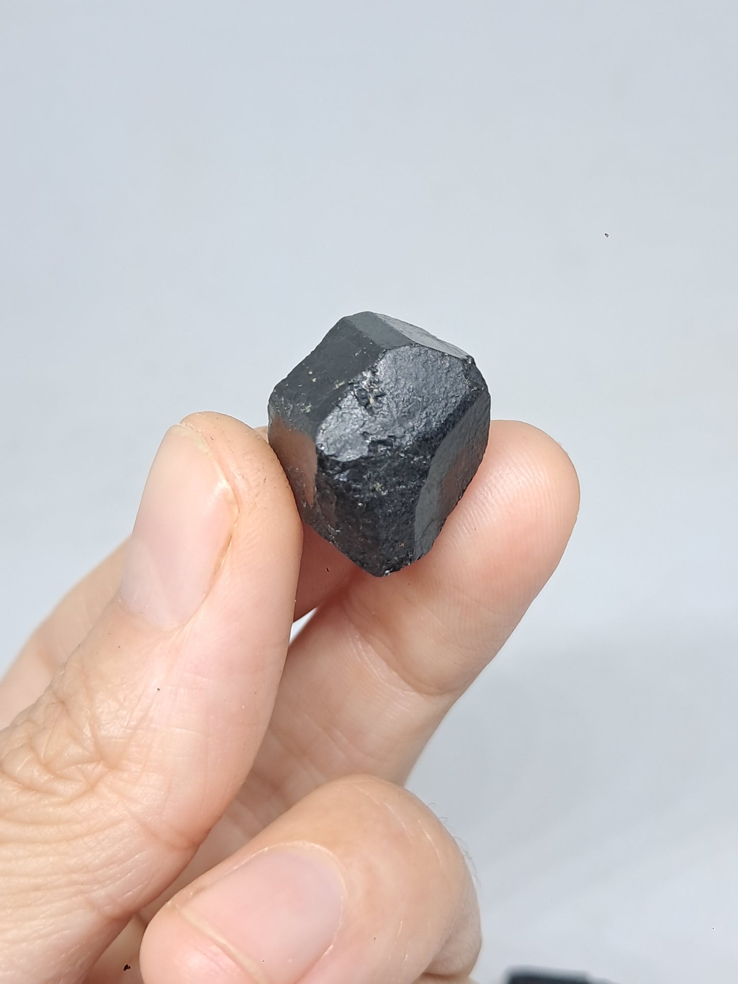 Small Black Tourmaline Crystals (Karnataka) Natural Stone | Mineral Specimen #BT3