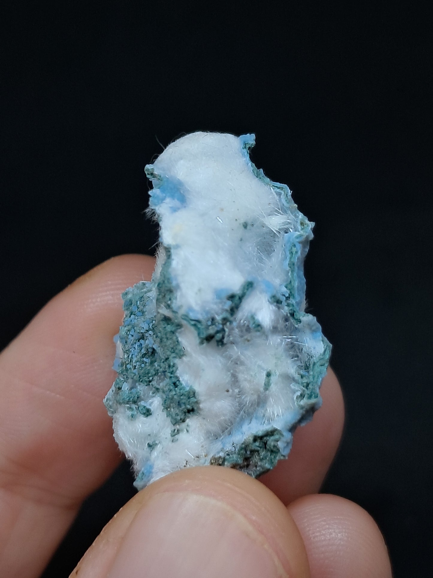 Okenite on Chalcedony (Mumbai) Mineral Specimen | Natural Crystal #OK39