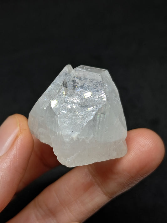 Clear Apophyllite Twinned Crystal (Ajanta) Natural Point | Mineral Specimen #AP57