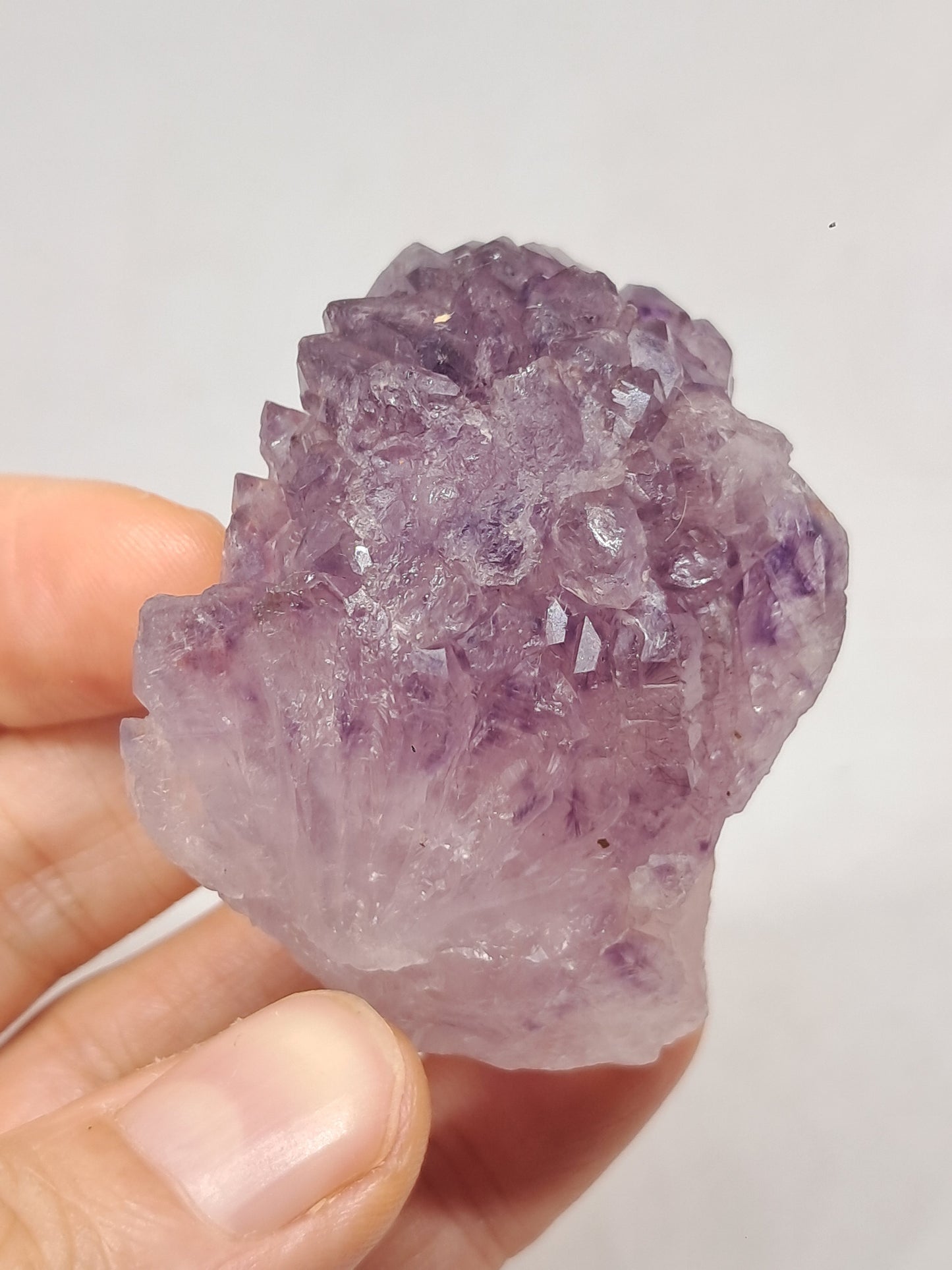 Clúster de cristal de amatista elestial (Karur) | Piedra Natural | Espécimen mineral #KA93