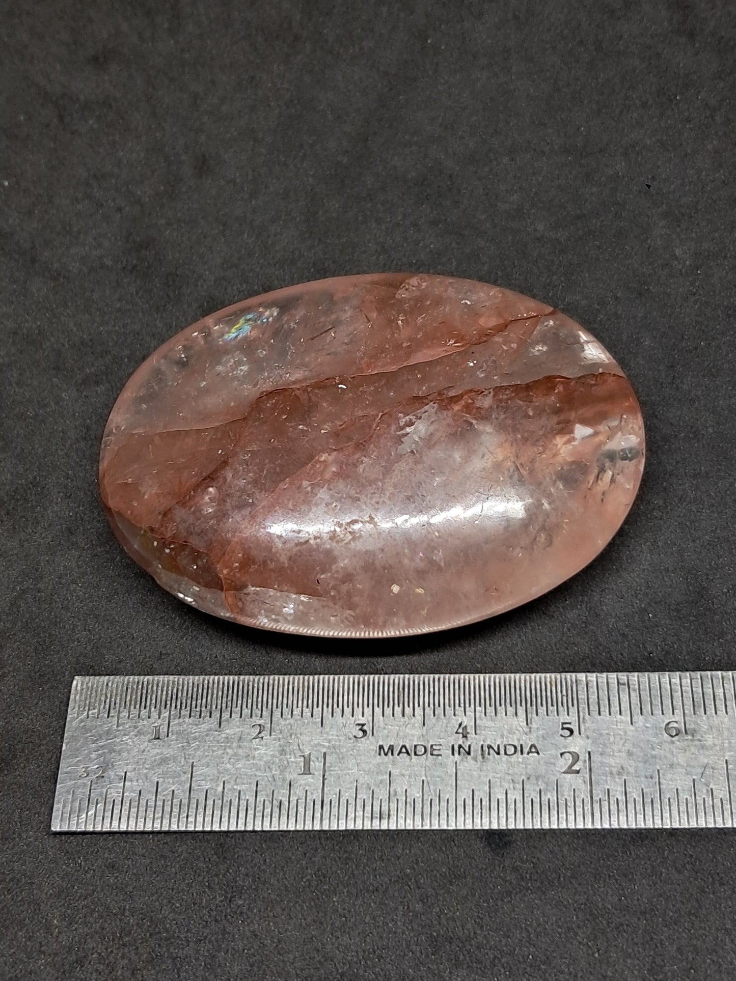 Hematite Quartz | Fire Quartz Palmstone | Good Quality Natural Stone