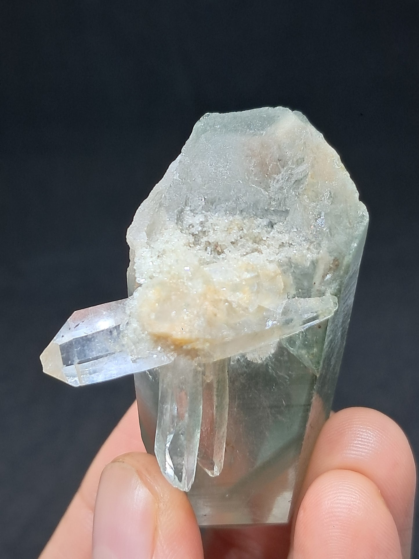 Chlorite Phantom *Bridge* Quartz (Kullu) Natural Crystal | Garden Chamanic #CQ78
