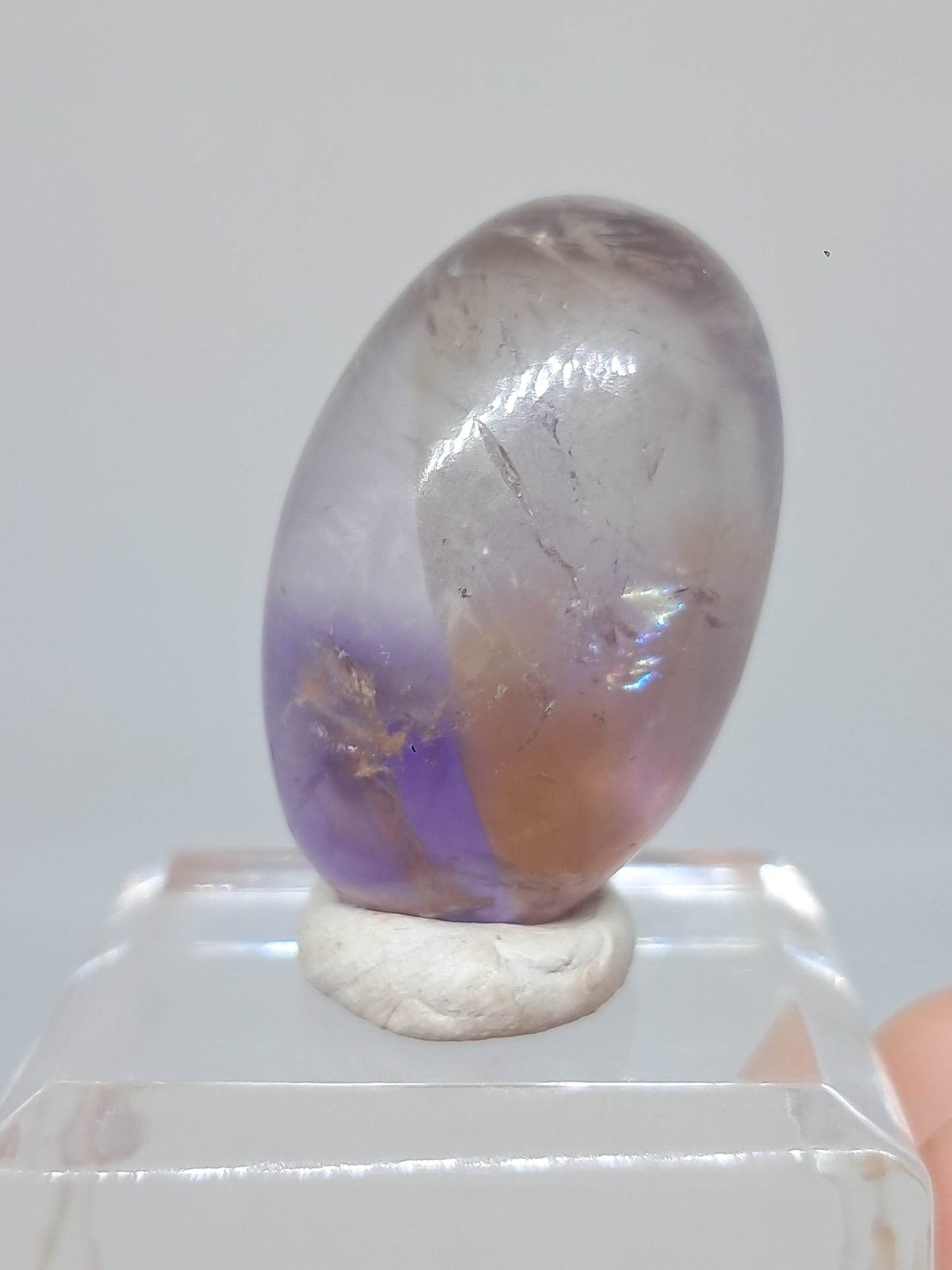 Ametrine Shivalingam (Madagascar) Polished Natural Stone #AMT3