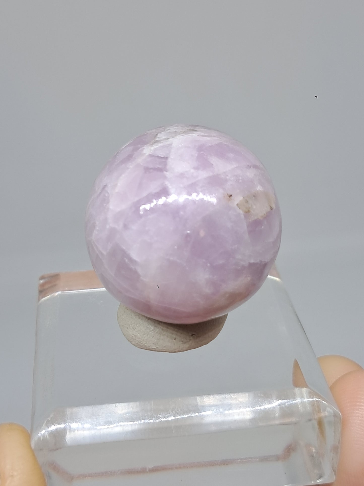 Kunzite Sphere | Polished Stone | Spodumene Natural Crystal