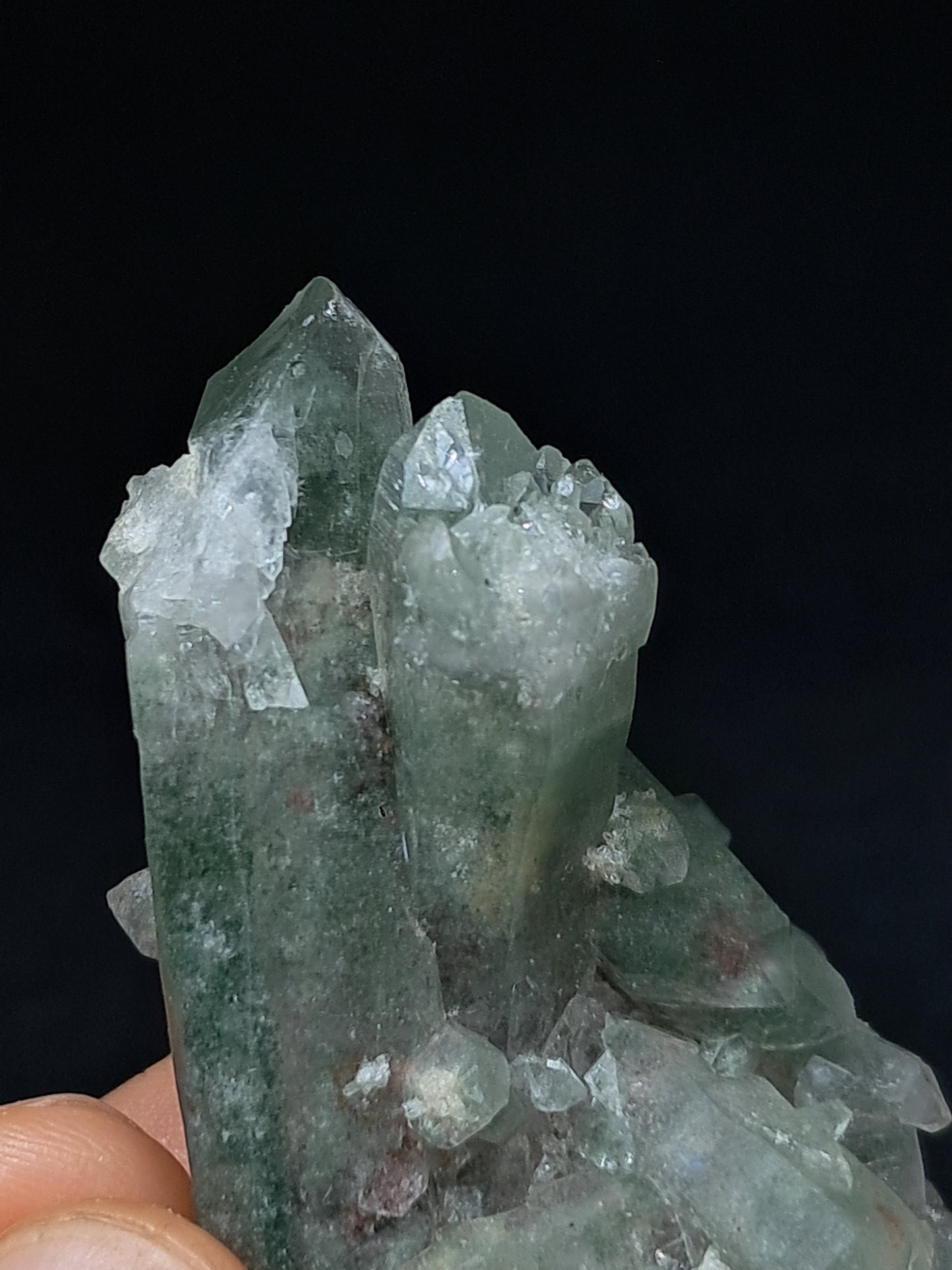 Chlorite Phantom Quartz (Kullu) Natural Point | Garden Chamanic Crystal #CQ75
