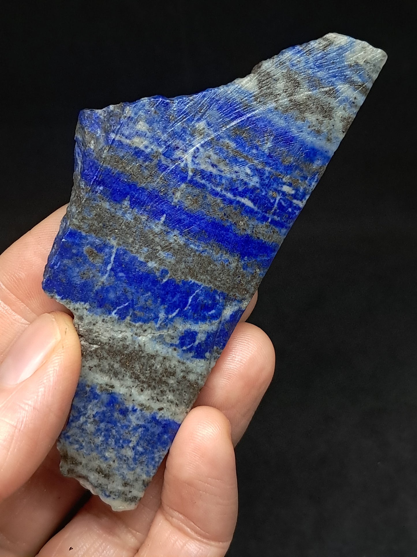 Slice of Lapislazuli (Afghanistan) Rough Natural Stone #LZ1