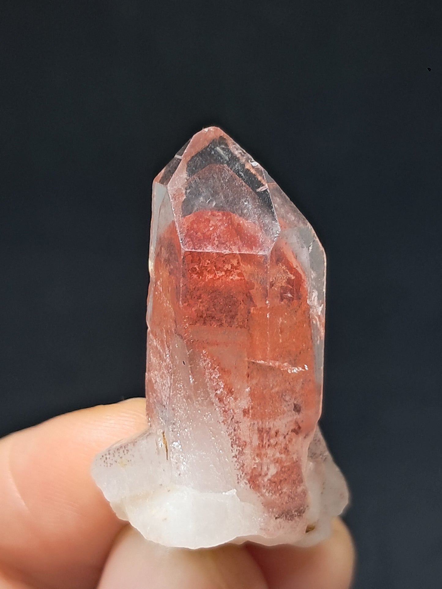 Hematite Phantom Quartz (Telangana) | Natural Crystal | Mineral Specimen #HPQ54
