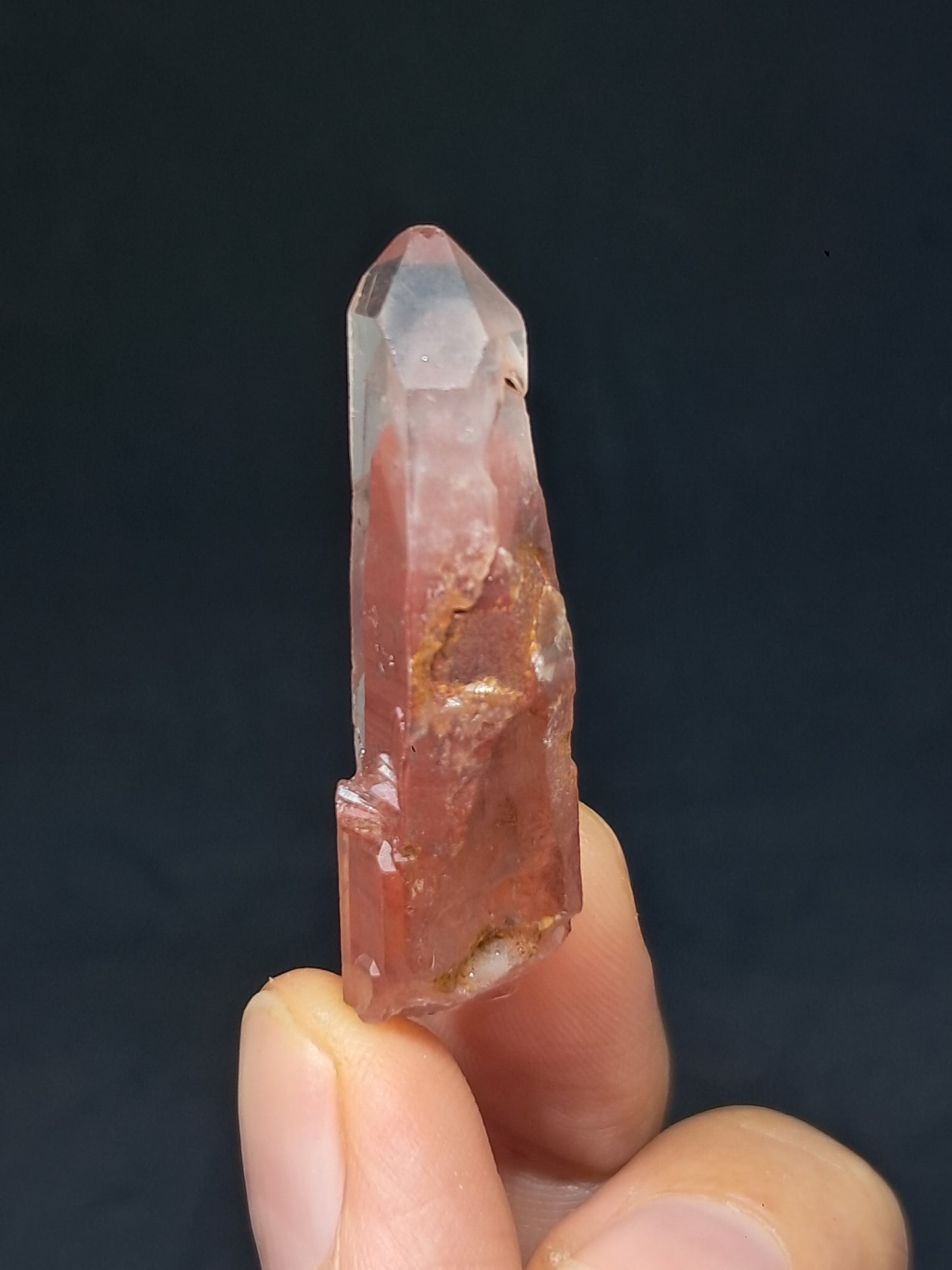 Hematite Phantom Quartz (Telangana) | Natural Crystal | Mineral Specimen #HPQ53