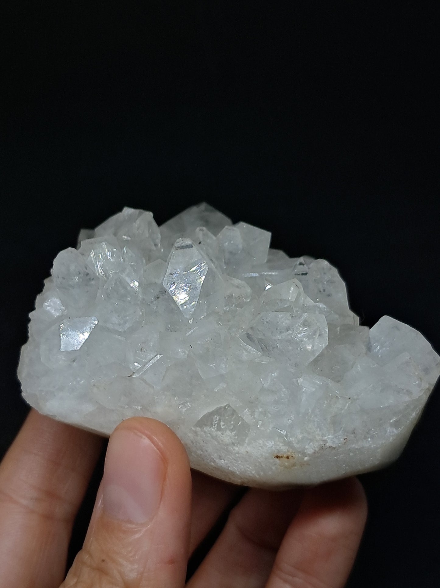 Clear Apophyllite Cluster (Ajanta) Natural Crystal | Mineral Specimen #AP40