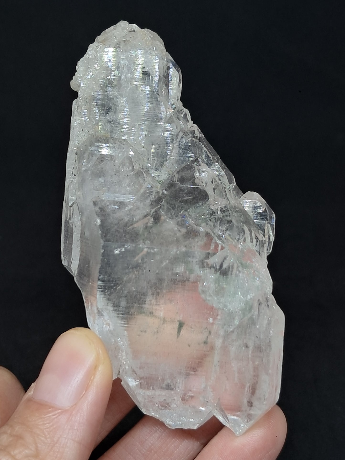 Himalayan Quartz *Elestial Formation* w/ Chlorite Inclusions | Natural Crystal | Mineral Specimen #CH81