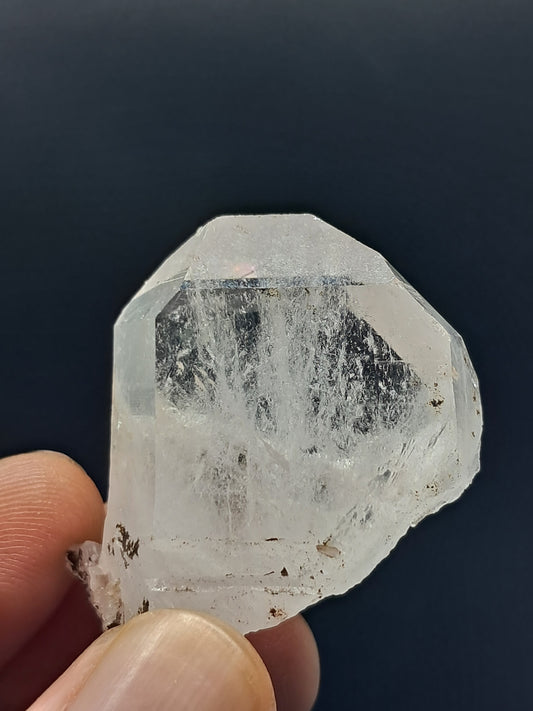 Punta natural de cuarzo tabular Faden (Santander, Colombia) | Ejemplar mineral n.° COQ21