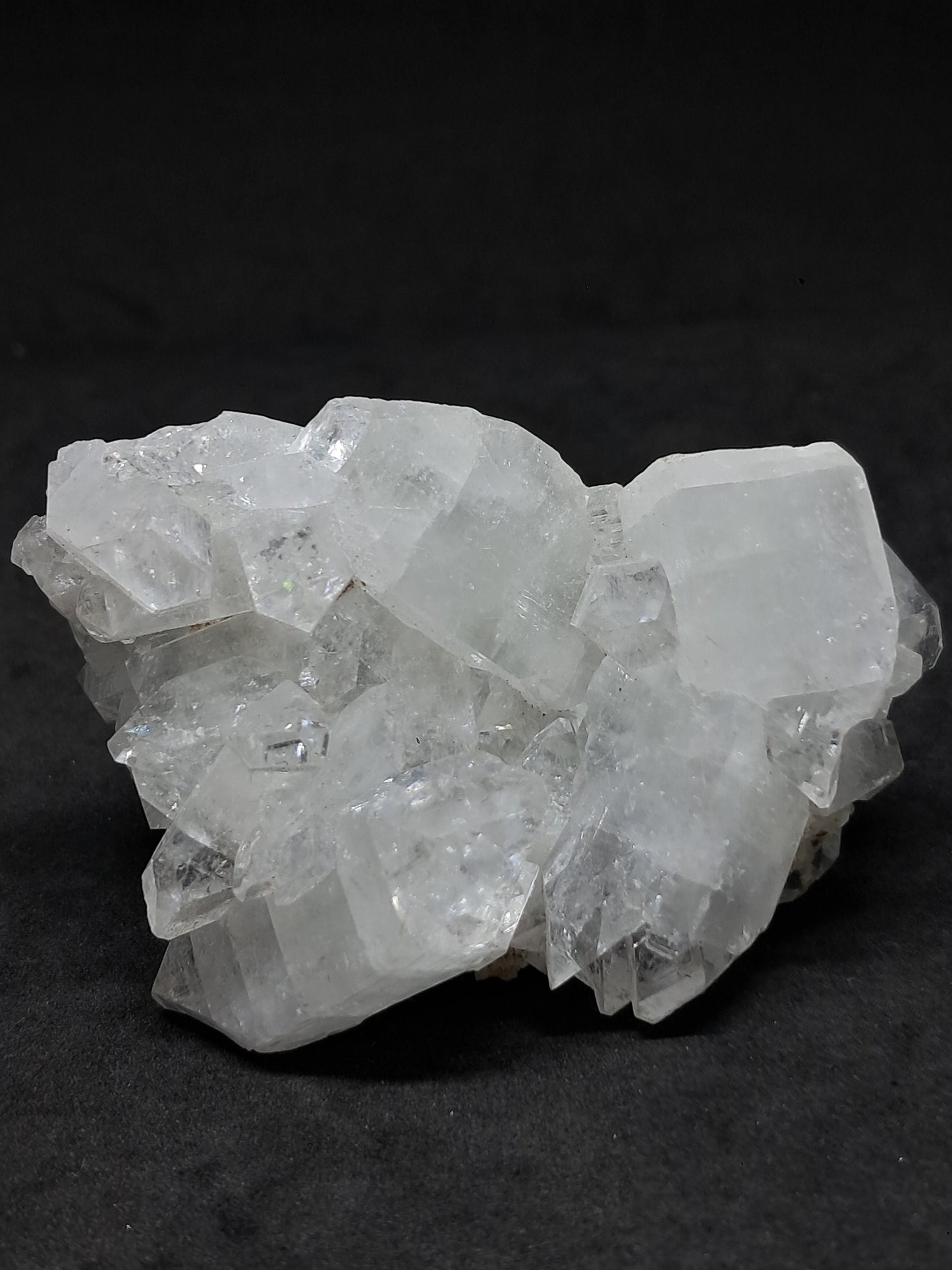 Clear Apophyllite (Ajanta) Natural Crystal Cluster | Mineral Specimen #AP24eb
