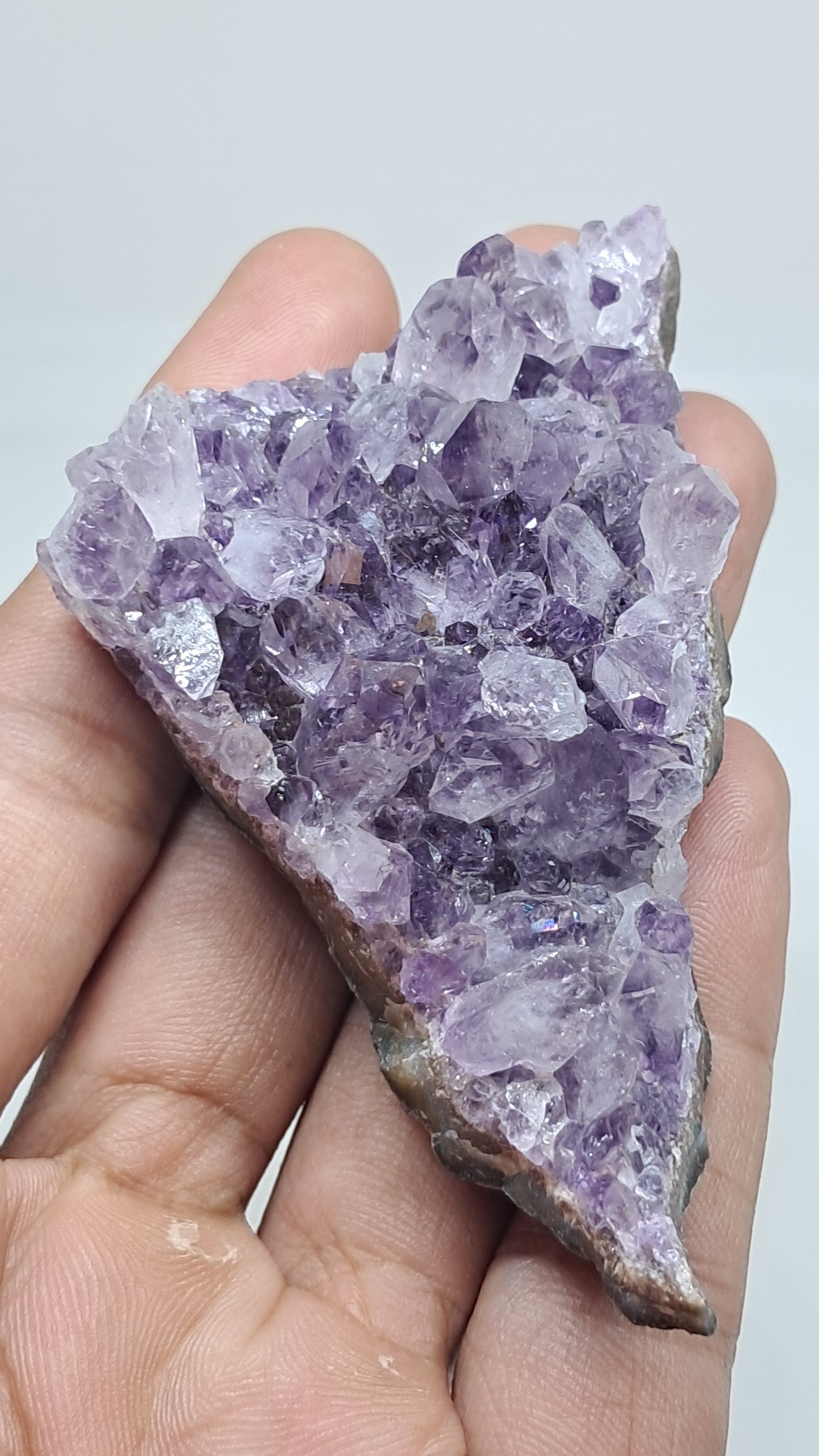 Amatista Morada Profunda (Brasil) | Drusa Natural | Mineral de Colección #AMB5