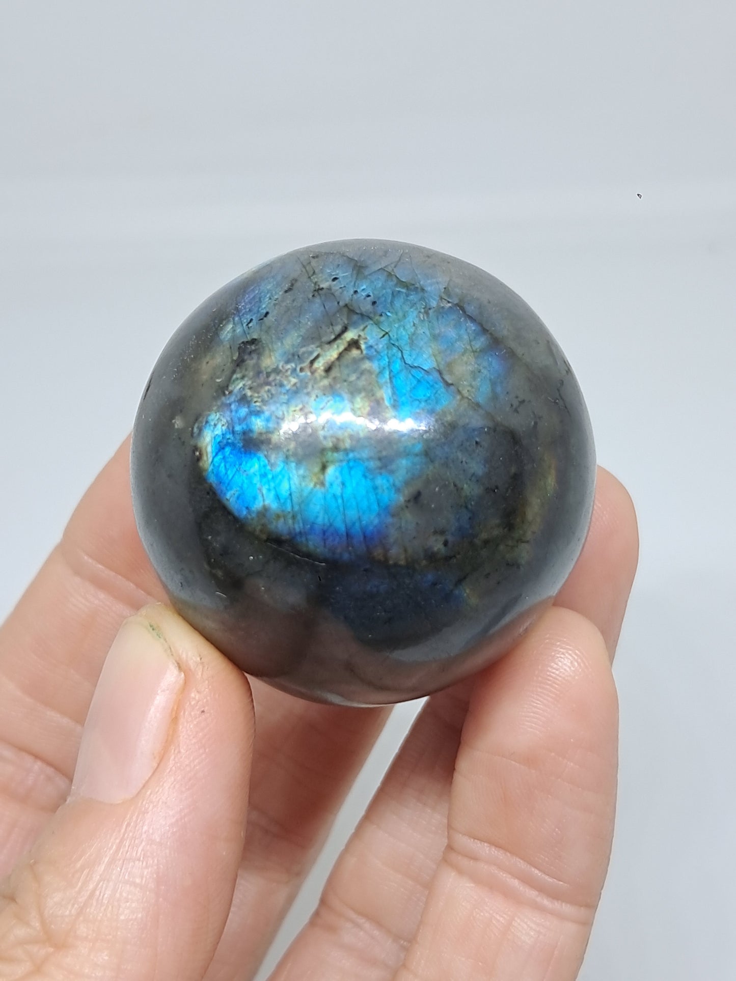 Labradorite Sphere (Madagascar) | Strong Flash | Polished Stone #LB11