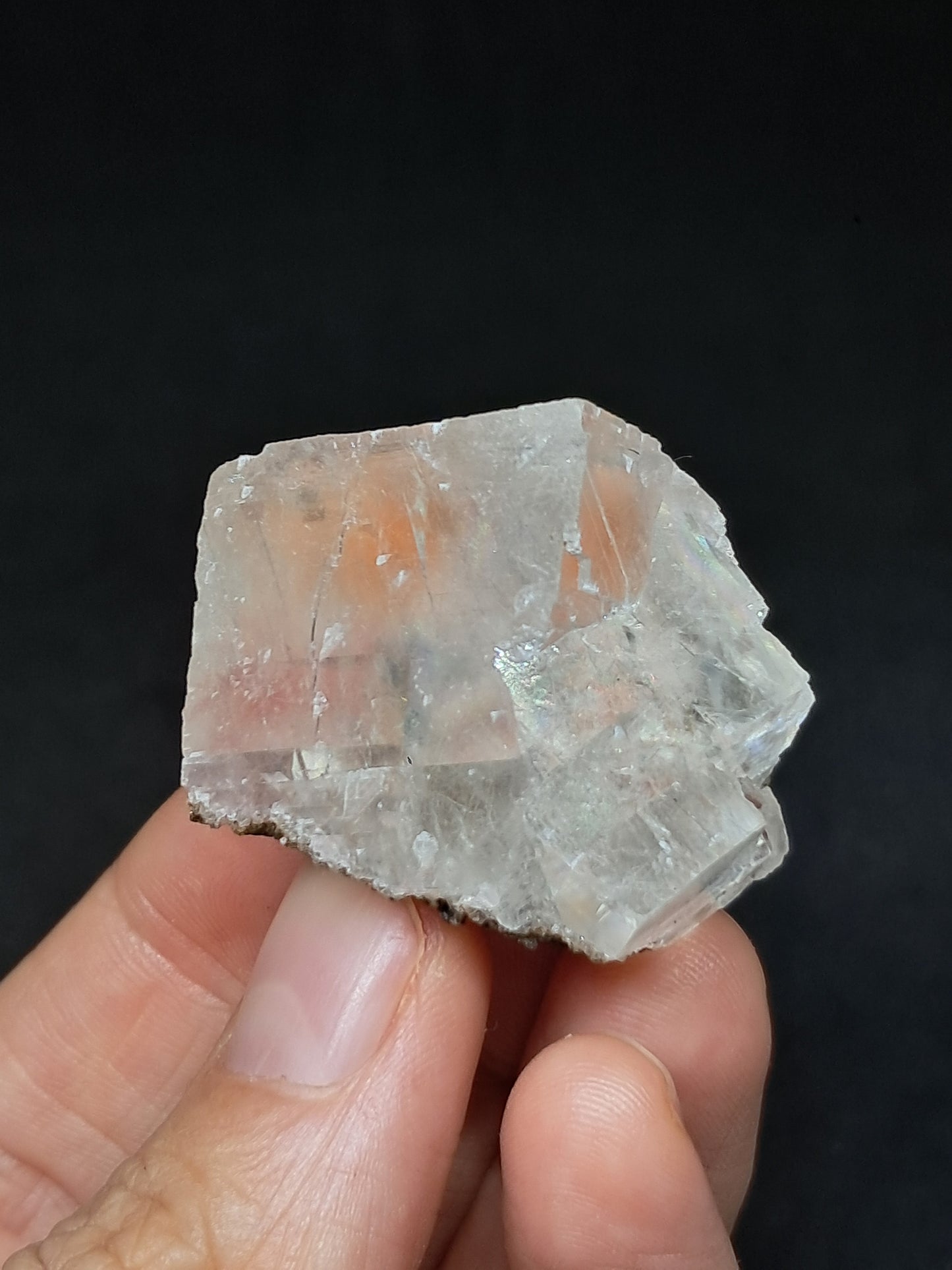 Calcita Rojiza/Rosa con Mesolita *Hallazgo Raro* (Pithampur) Cristal Natural | Piedra Bruta | Muestra Mineral #CA35