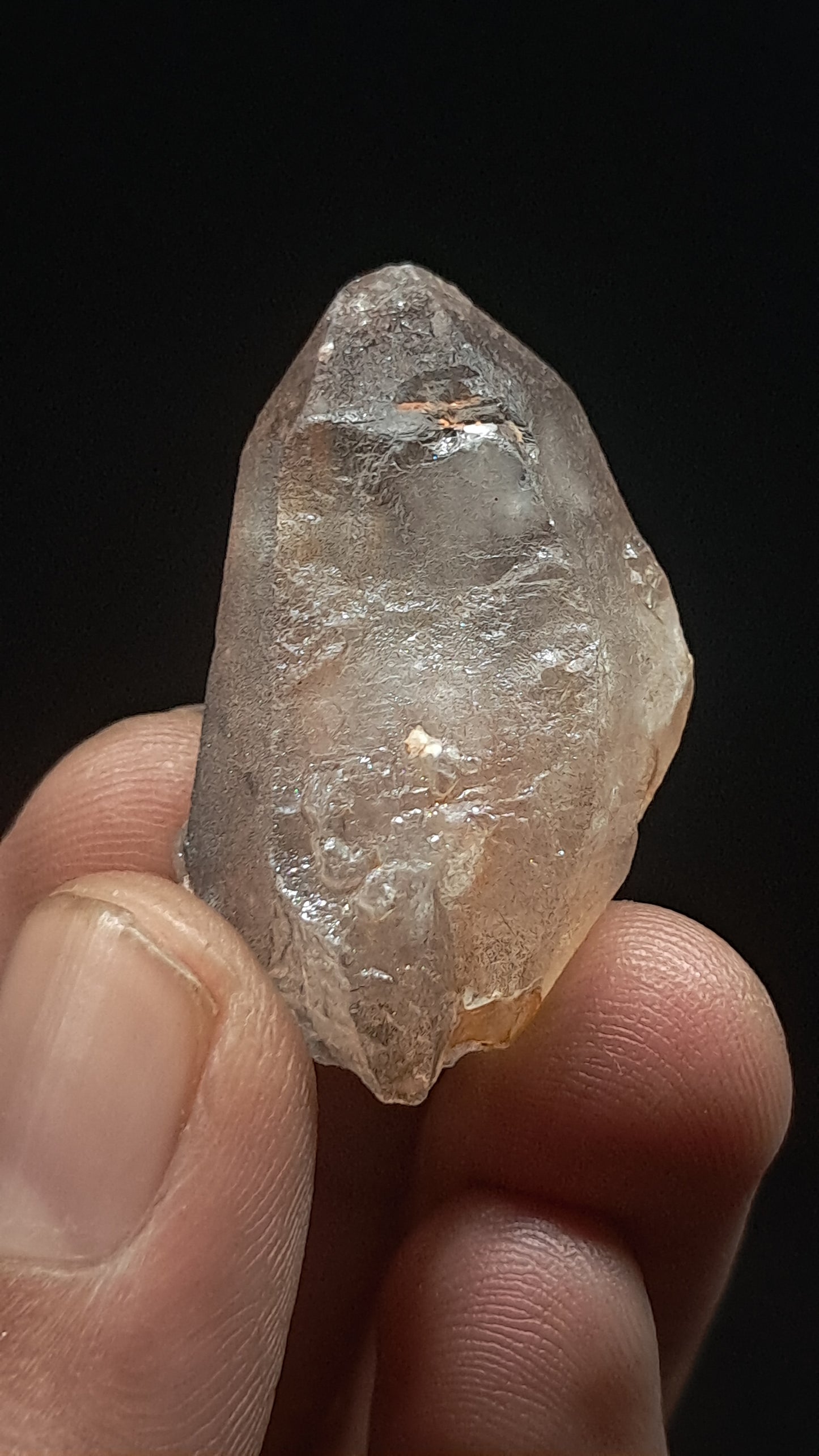 Elestial Smokey Quartz Biterminated (Karur) Raw Natural Crystal | Mineral Specimen #EQ24