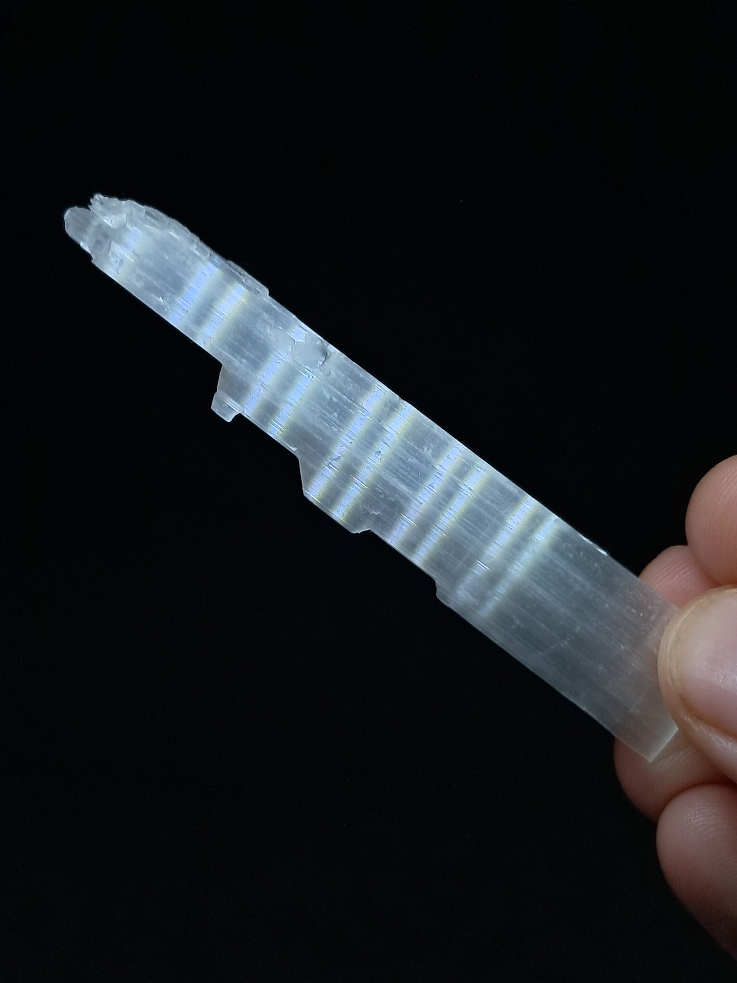 Satin Spar *Selenite* (India) Fibrous Gypsum | Mineral Specimen | Rough Crystal #SE6
