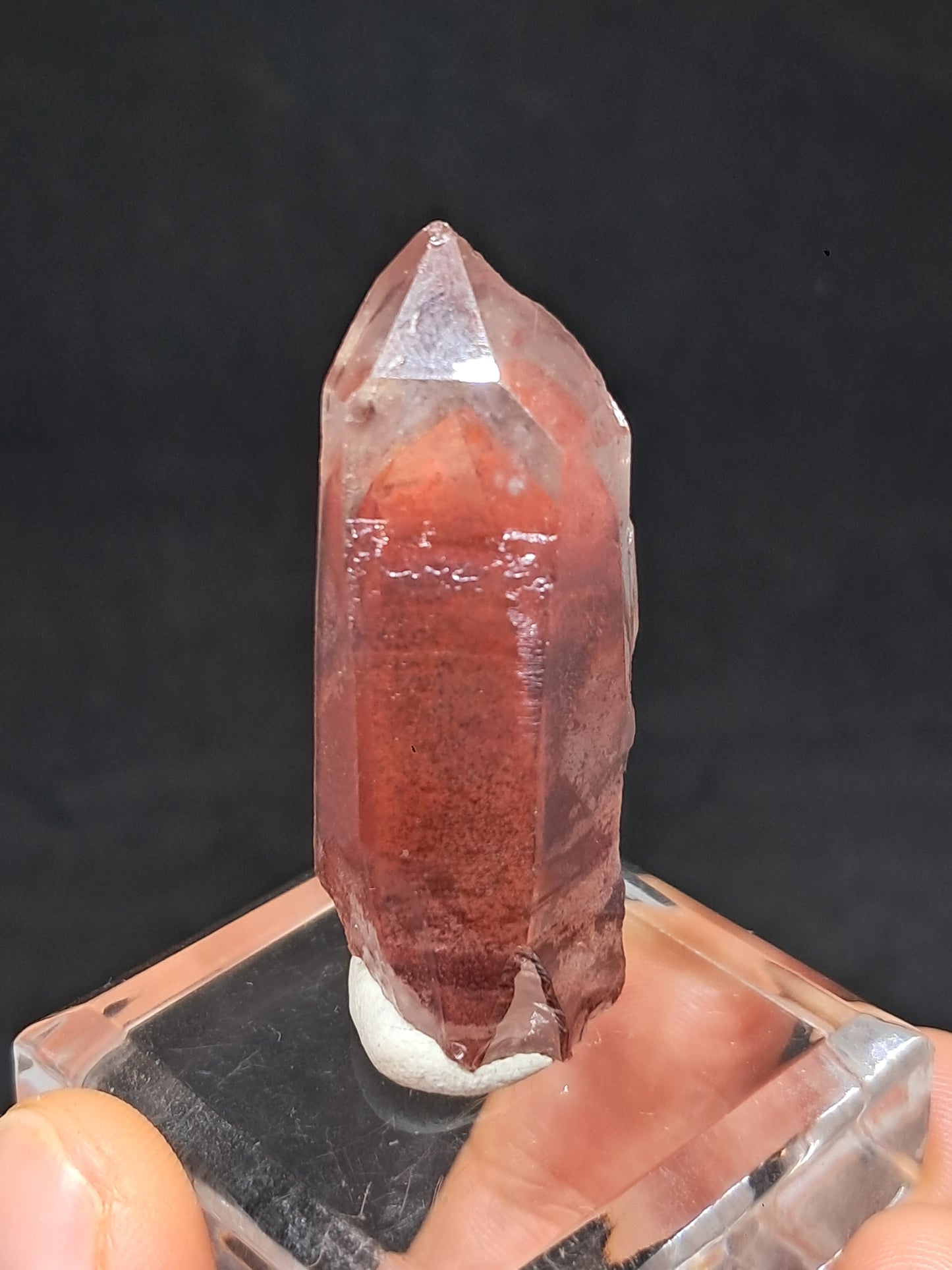 Hematite Phantom Quartz (Telangana) | Natural Crystal | Mineral Specimen #HPQ50