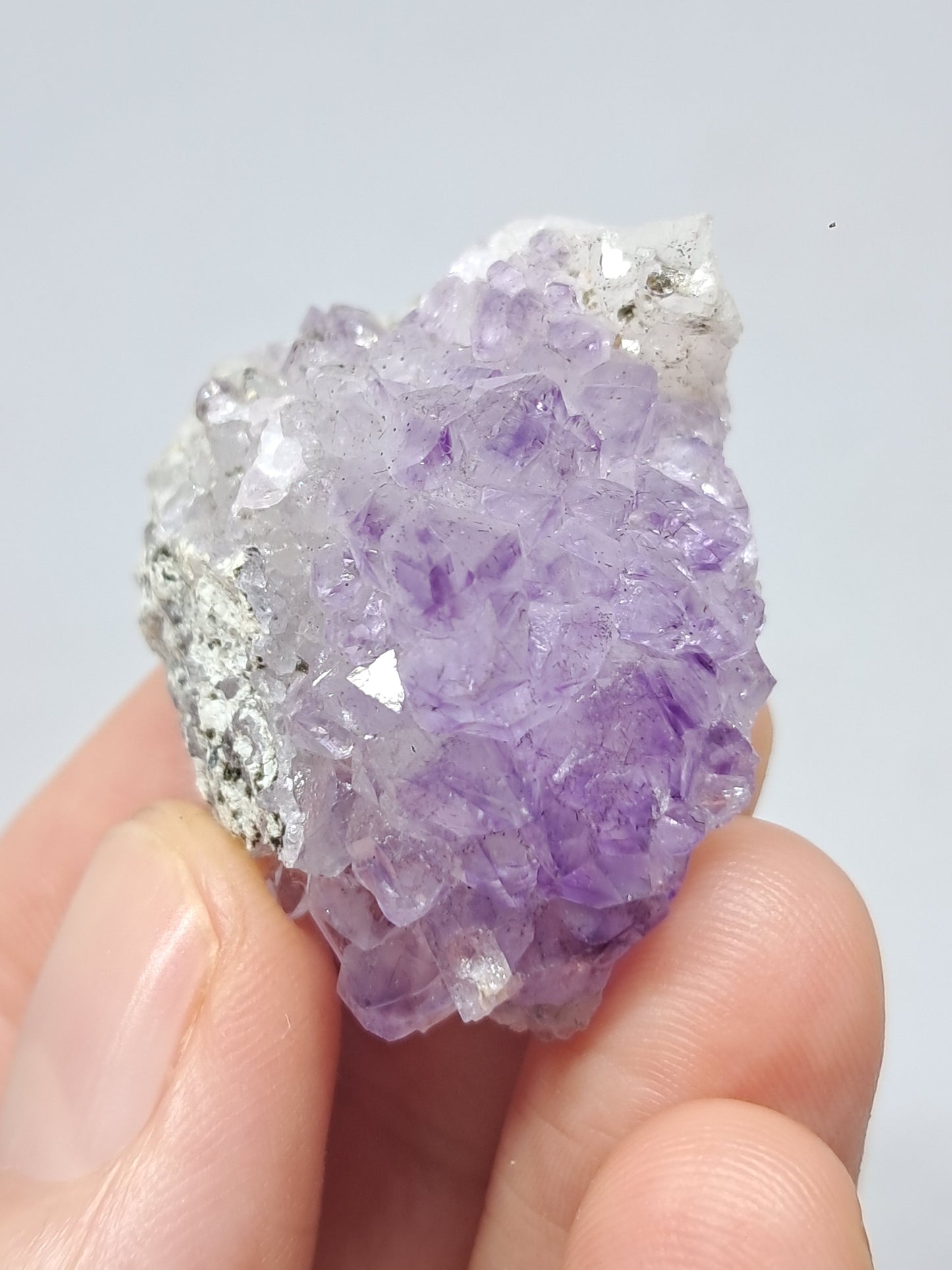 Amatista Elestial en Matriz (Karur) | Piedra Natural | Ejemplar Mineral #KA94