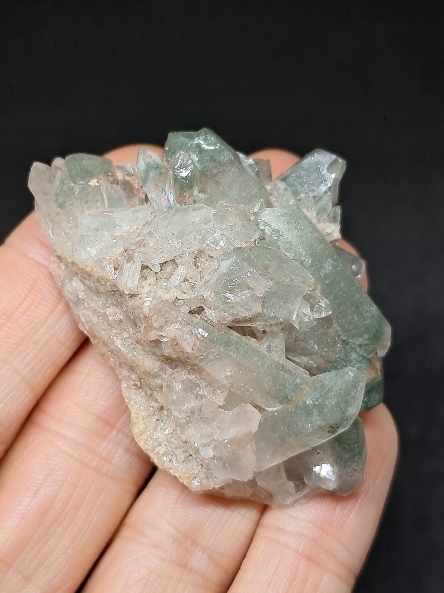 Chlorite Phantom Cluster (Kullu) Natural Crystal | Garden Chamanic Quartz #CQ79