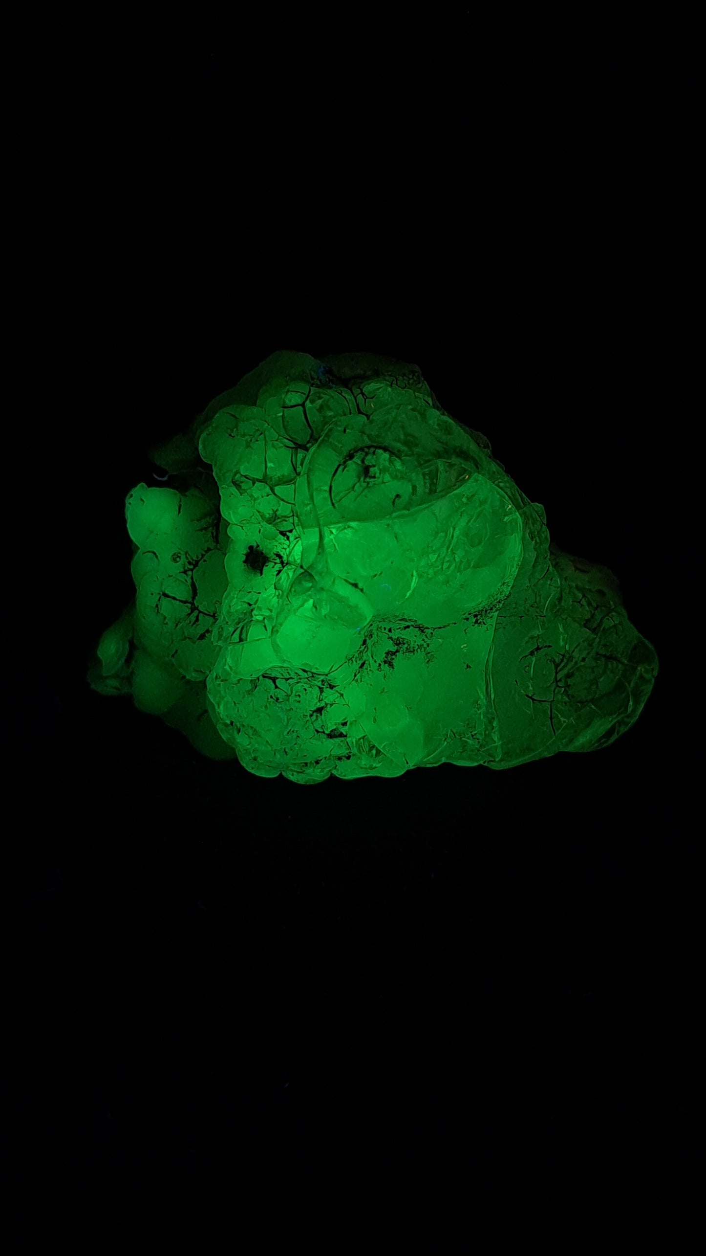 Hyalite Opal on Matrix (Mexico) Rough Crystal Stone | UV-Reactive Mineral Specimen #OH6