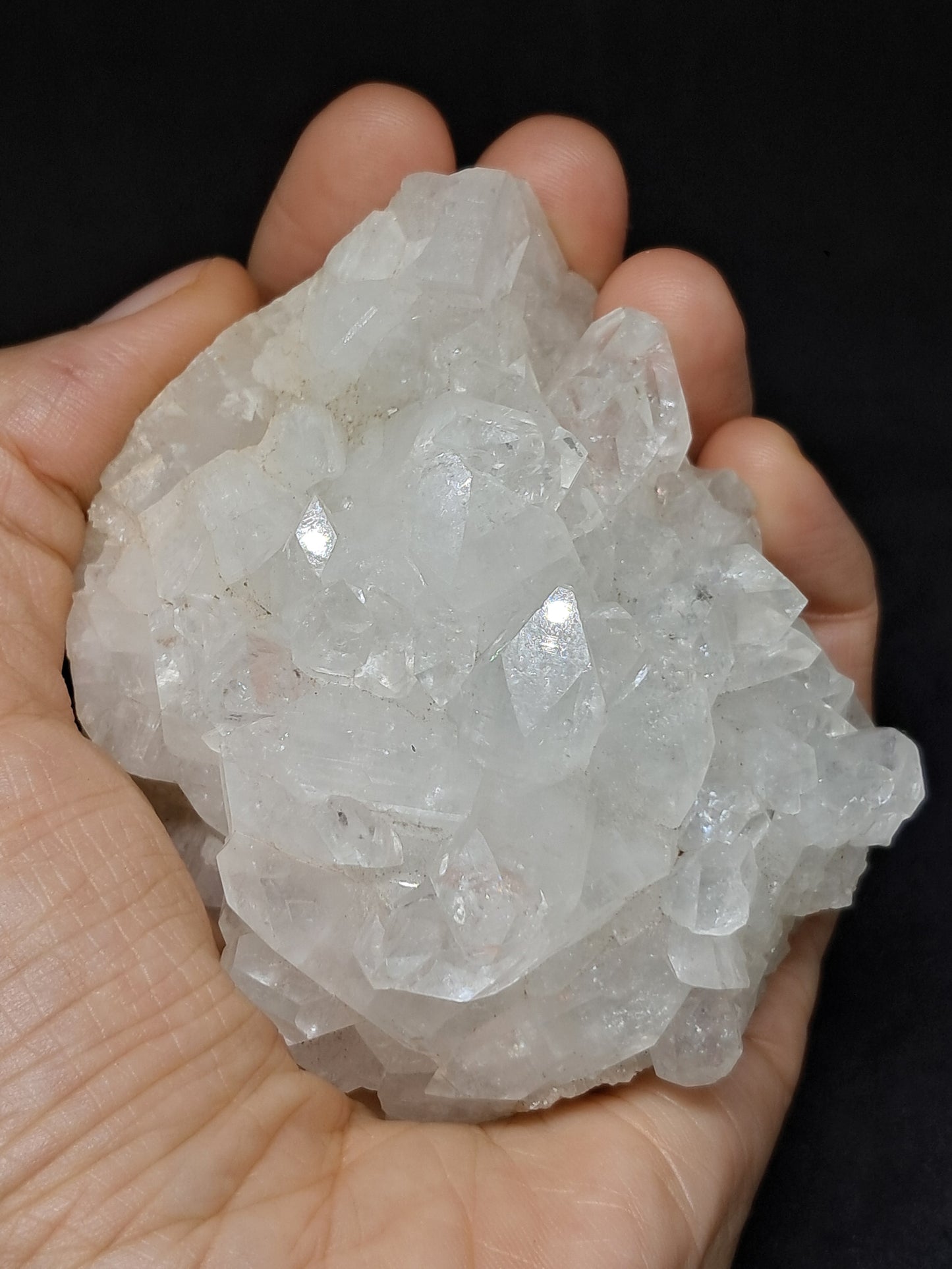 Clear Apophyllite Cluster (Ajanta) Natural Crystal | Mineral Specimen #AP40
