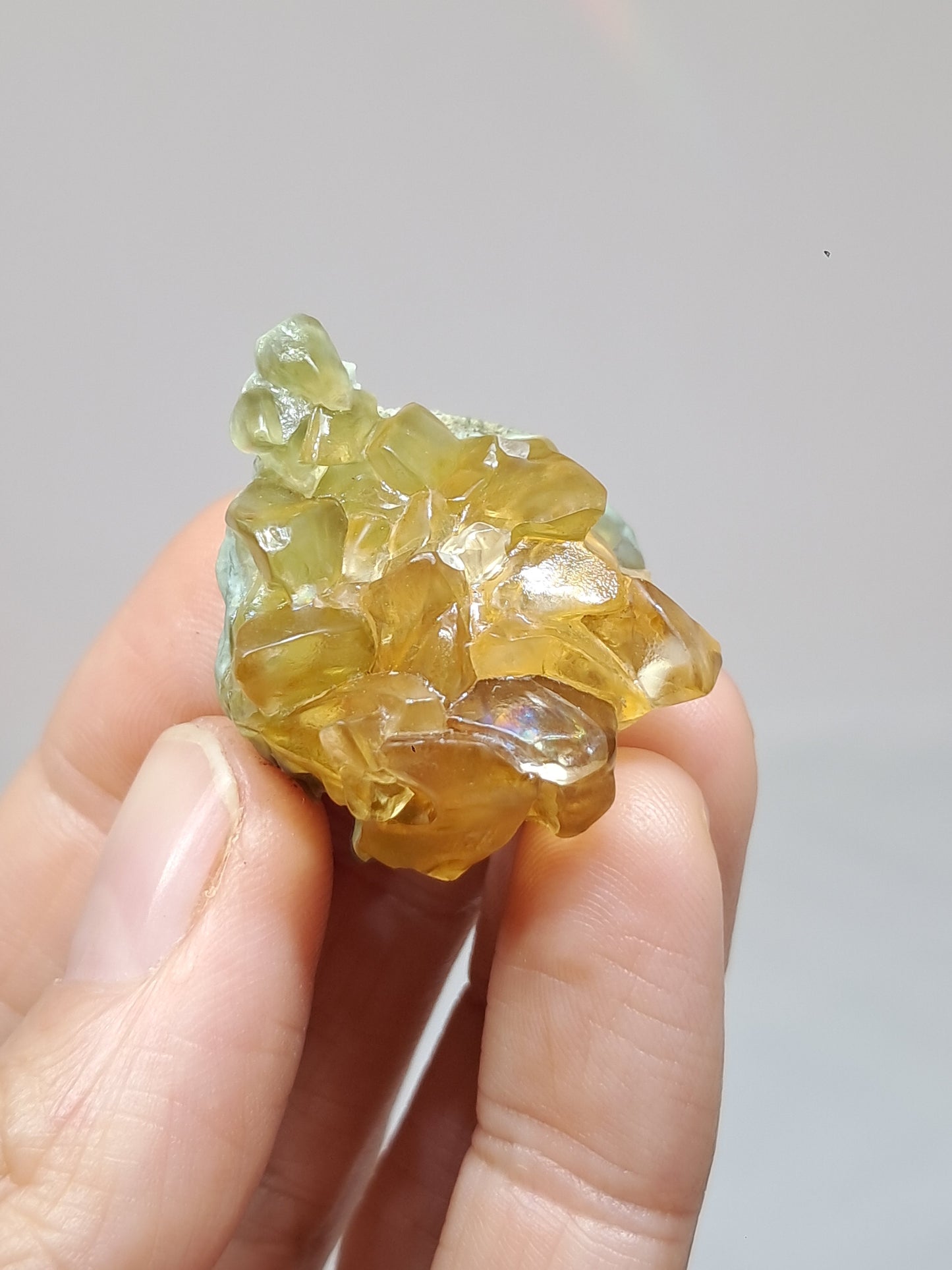 Honey Calcite (Ahmednagar) Dog Tooth Formation | Natural Crystal | Mineral Specimen #CA26