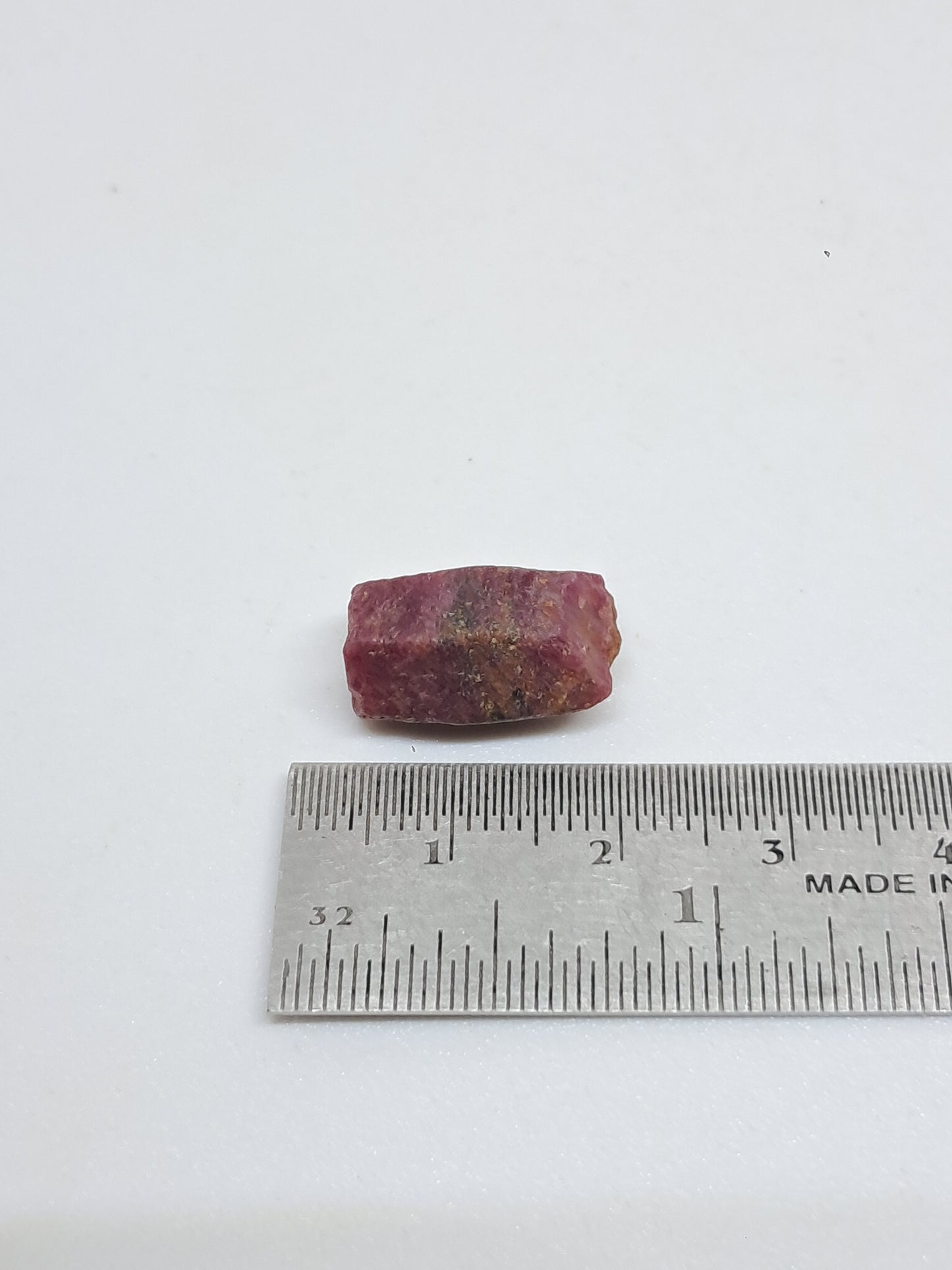Cristal de Rubí en Bruto (Tamil Nadu) Piedra Natural | Muestra Mineral #RB30