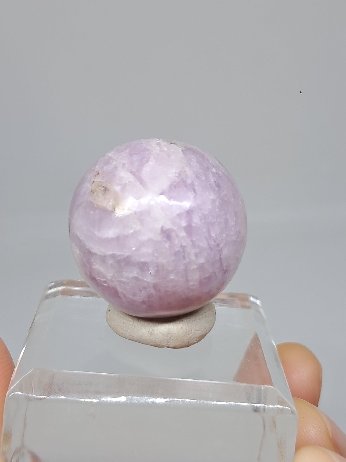 Kunzite Sphere | Polished Stone | Spodumene Natural Crystal