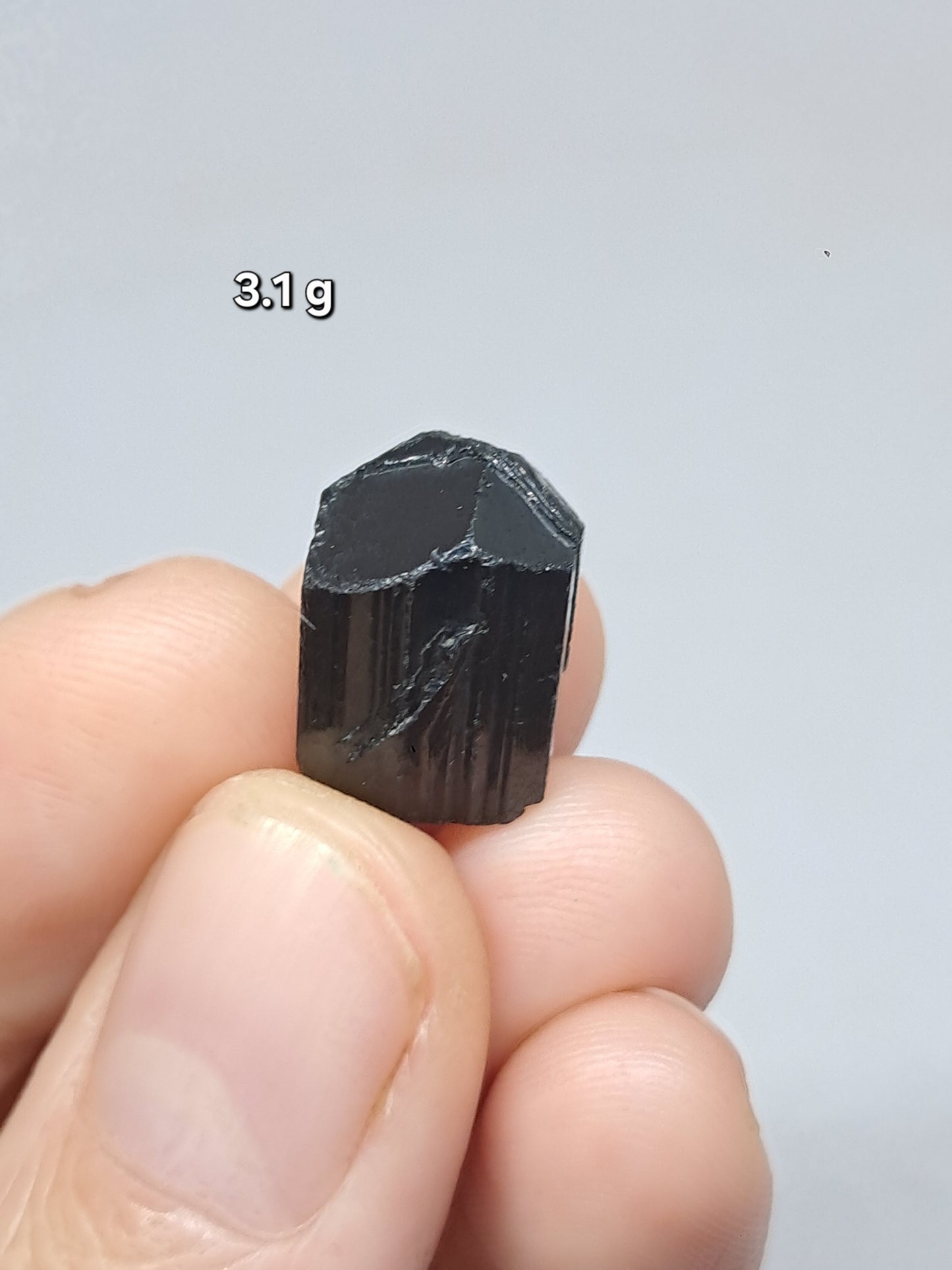 Small Black Tourmaline Crystal Naturally Terminated | Natural Stone | Mineral Specimen #BT1