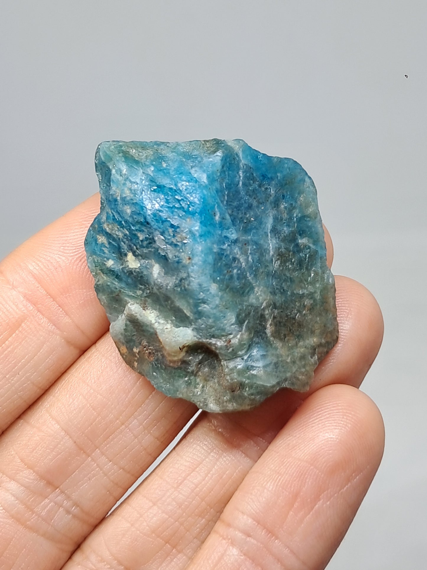 Piedra natural de apatita azul (Madagascar) n.° AP7