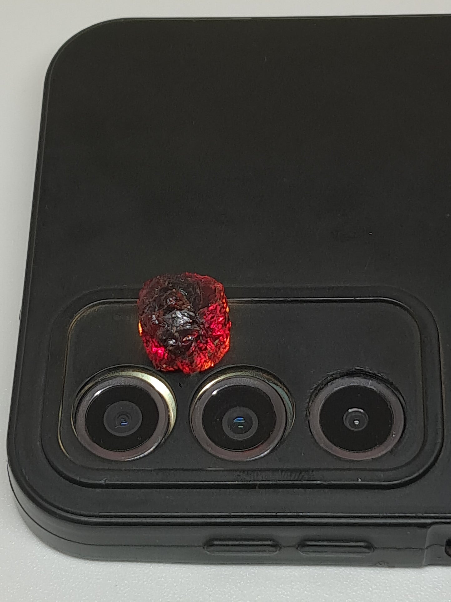 Red Garnet (Karur) Raw Crystal | Naturally Round Shaped | Rough Stone #RG11