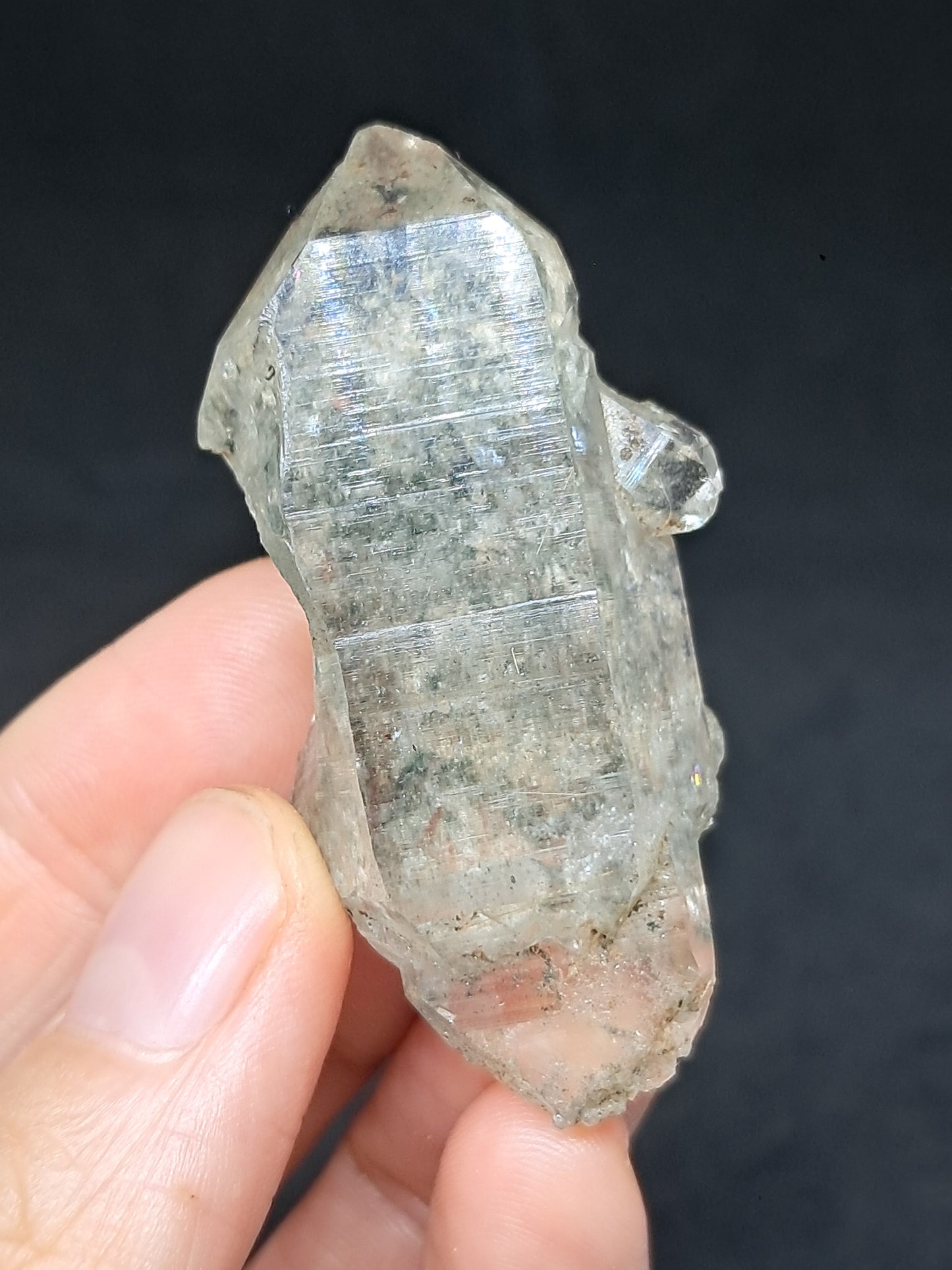 Chlorite Phantom Quartz (Kullu) Natural Crystal | Garden Chamanic #CQ80