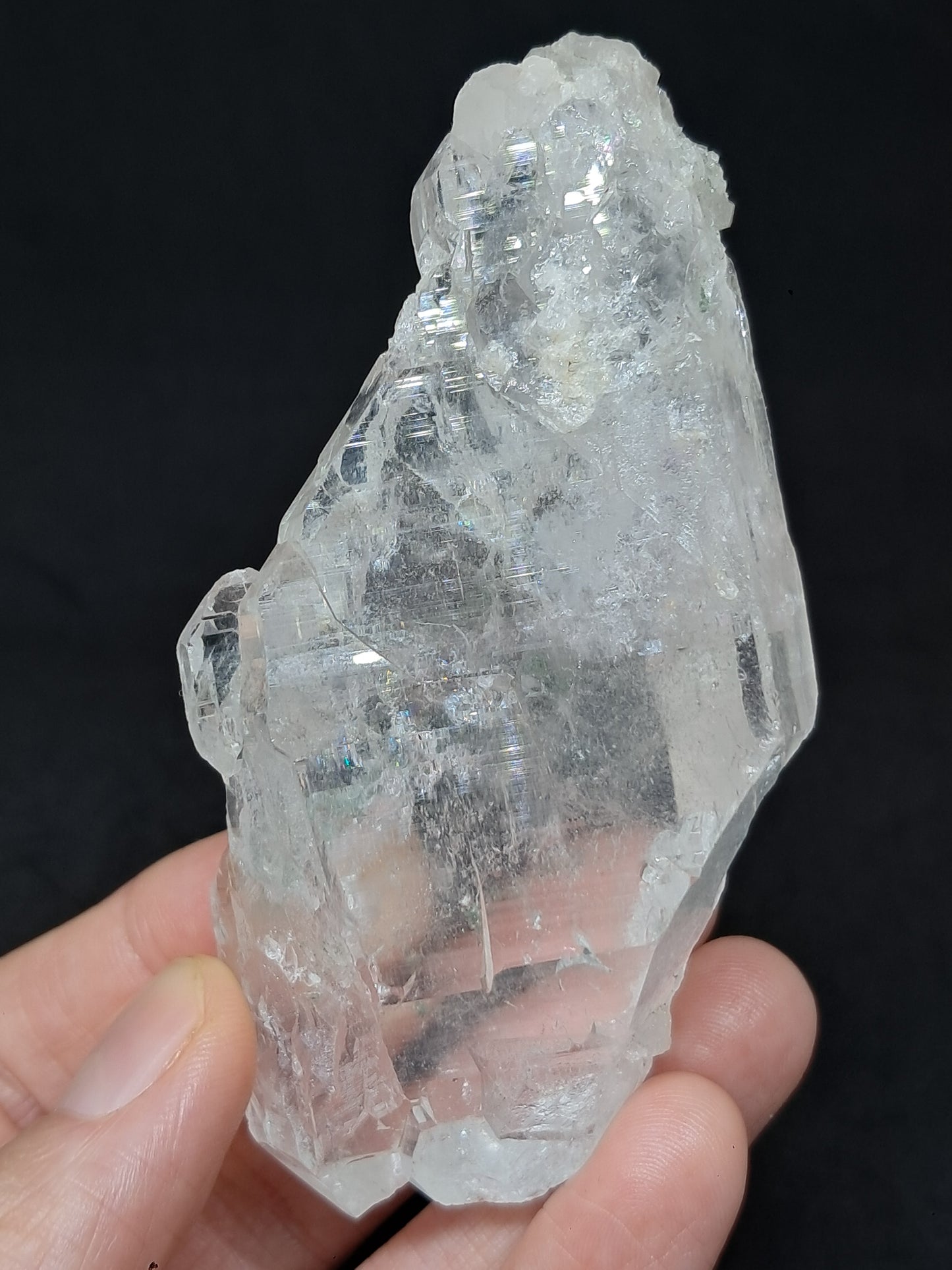 Himalayan Quartz *Elestial Formation* w/ Chlorite Inclusions | Natural Crystal | Mineral Specimen #CH81