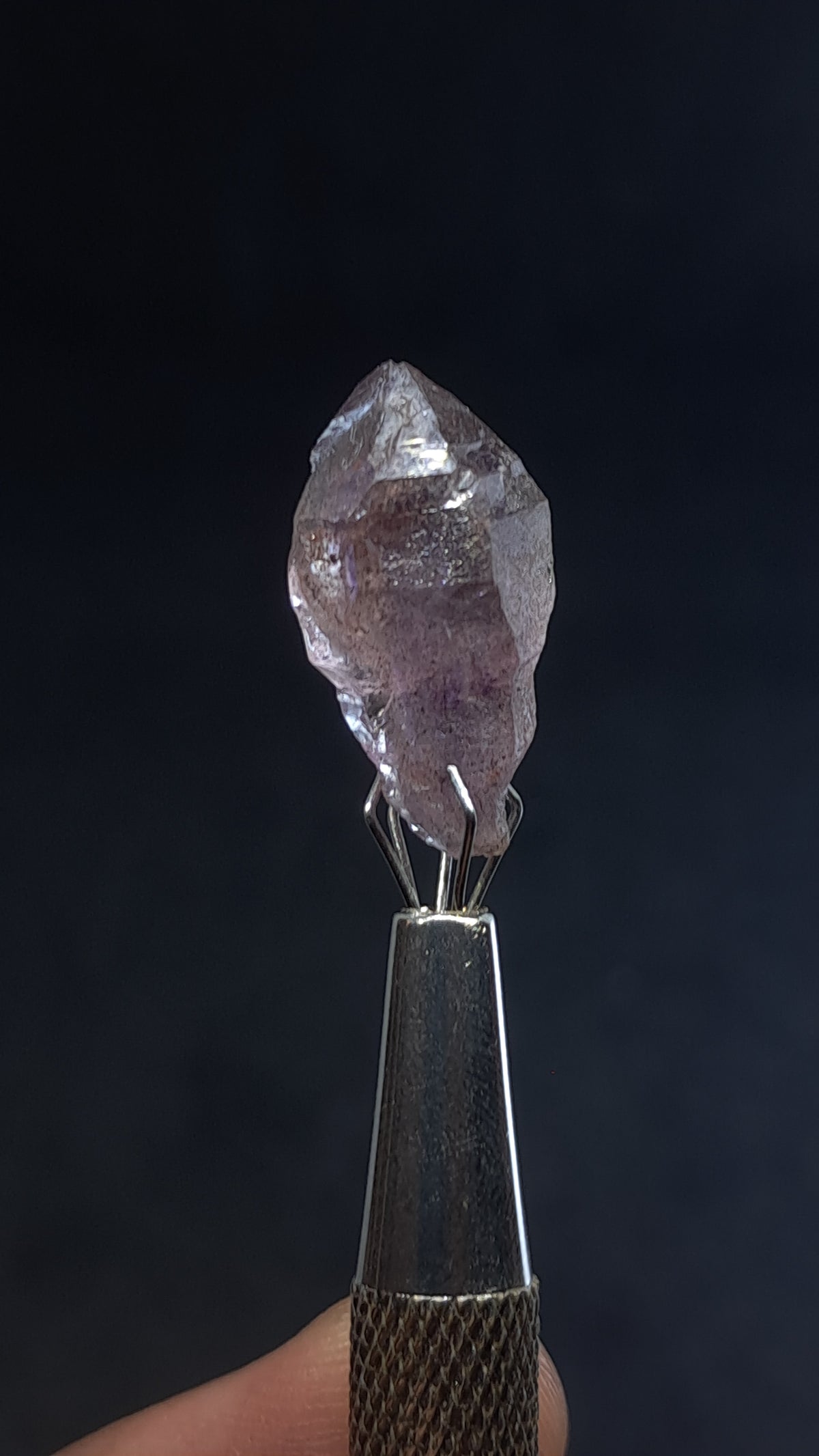 Quartz Amethyst Scepter | Hematite Goethite Phantom | Biterminated  #KA209
