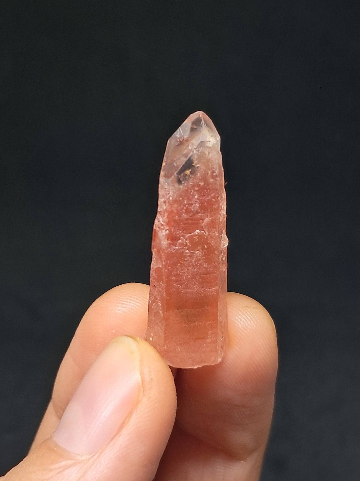 Hematite Phantom Quartz (Telangana) | Natural Crystal | Mineral Specimen #HPQ59