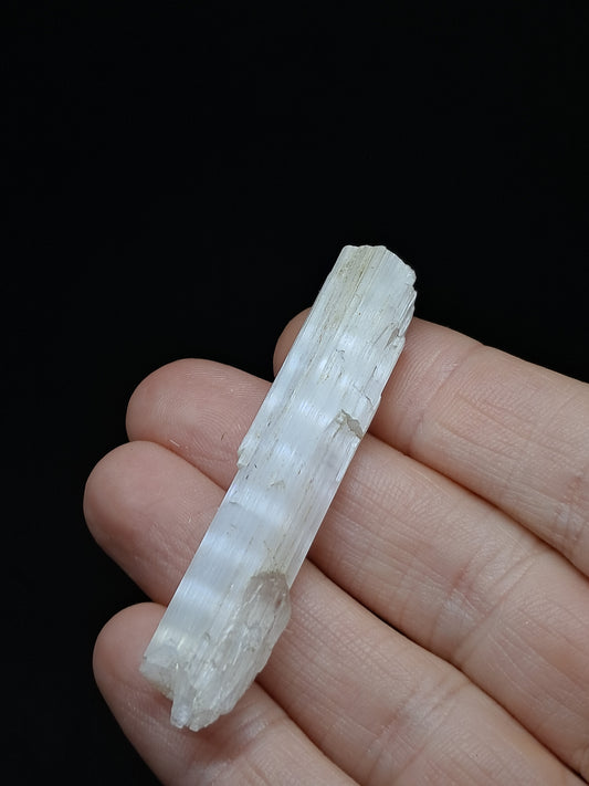 Satin Spar *Selenite* (India) Fibrous Gypsum | Mineral Specimen | Rough Crystal #SE7
