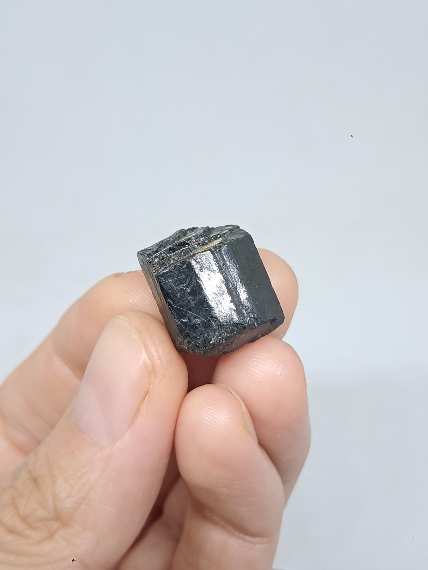 Small Black Tourmaline Crystals (Karnataka) Natural Stone | Mineral Specimen #BT3