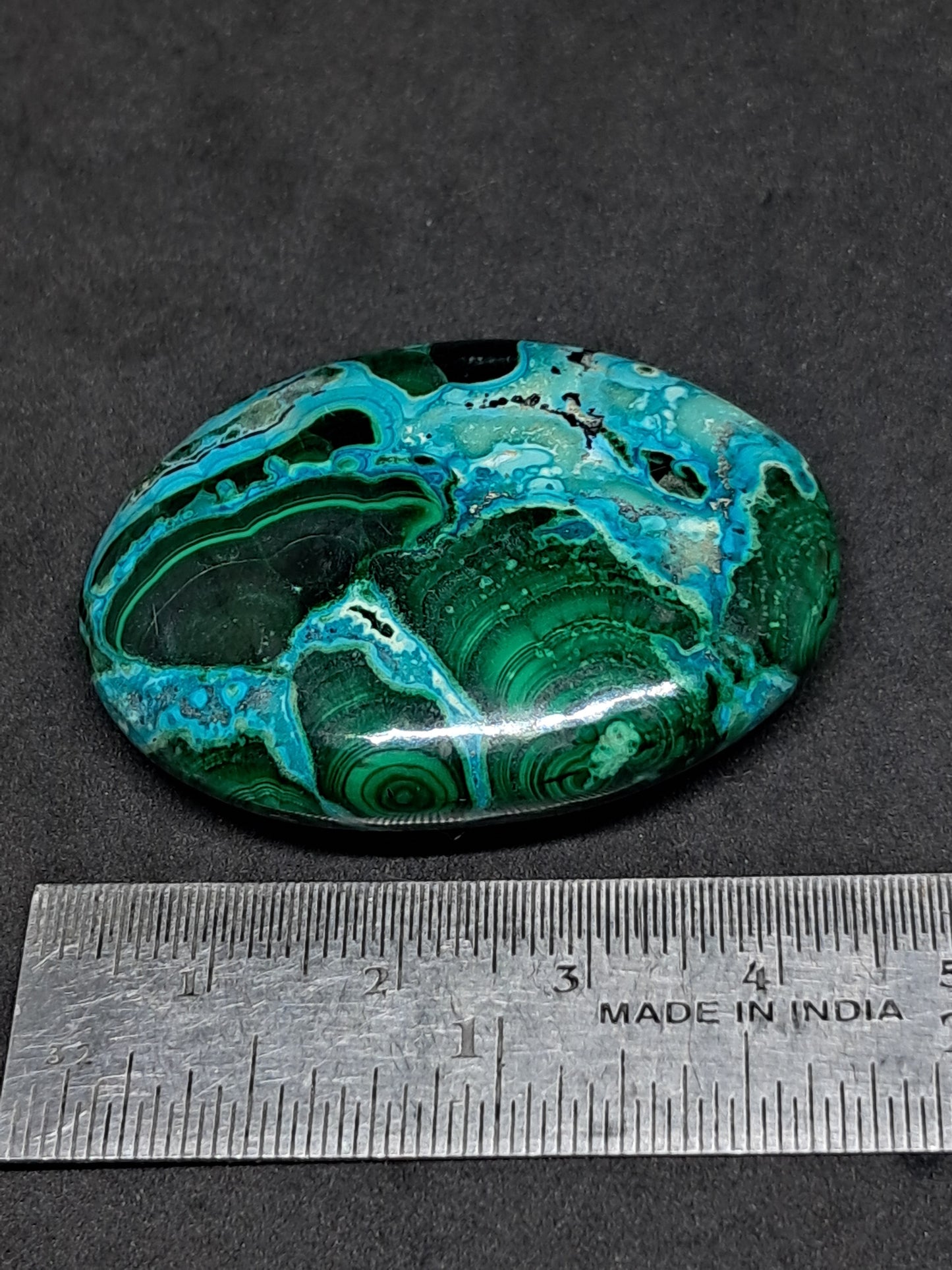 Chrysocolla w/ Malachite Palmstone | Good Quality Natural Stone