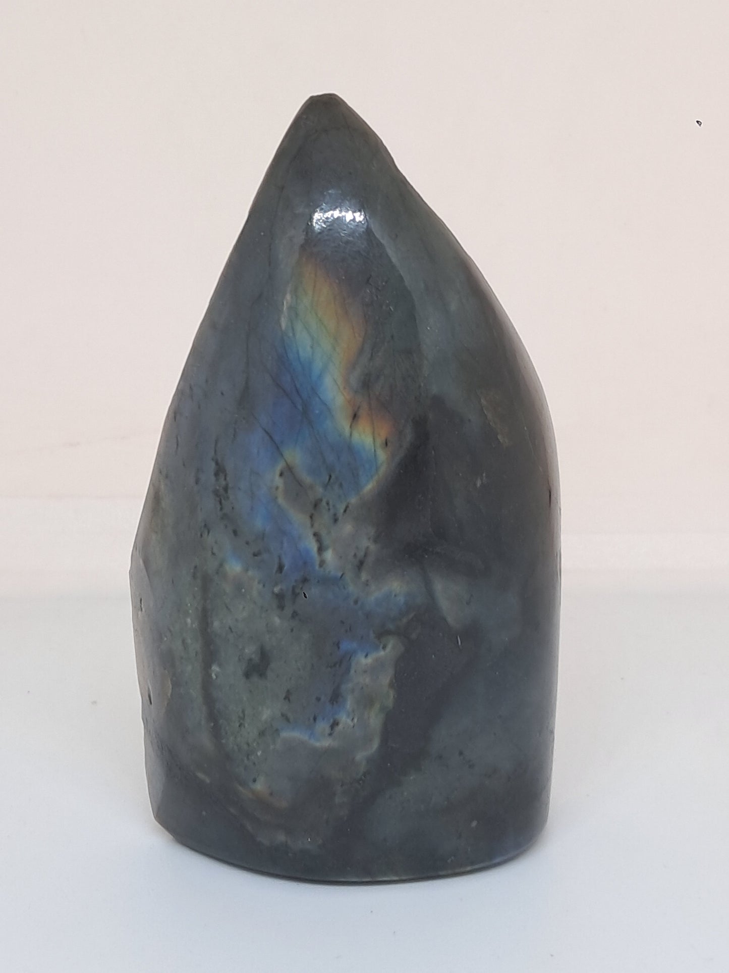 Labradorita | Cristal natural | Piedra semipulida y semipulida | Azul, amarillo y morado | Buena iridiscencia #LB2