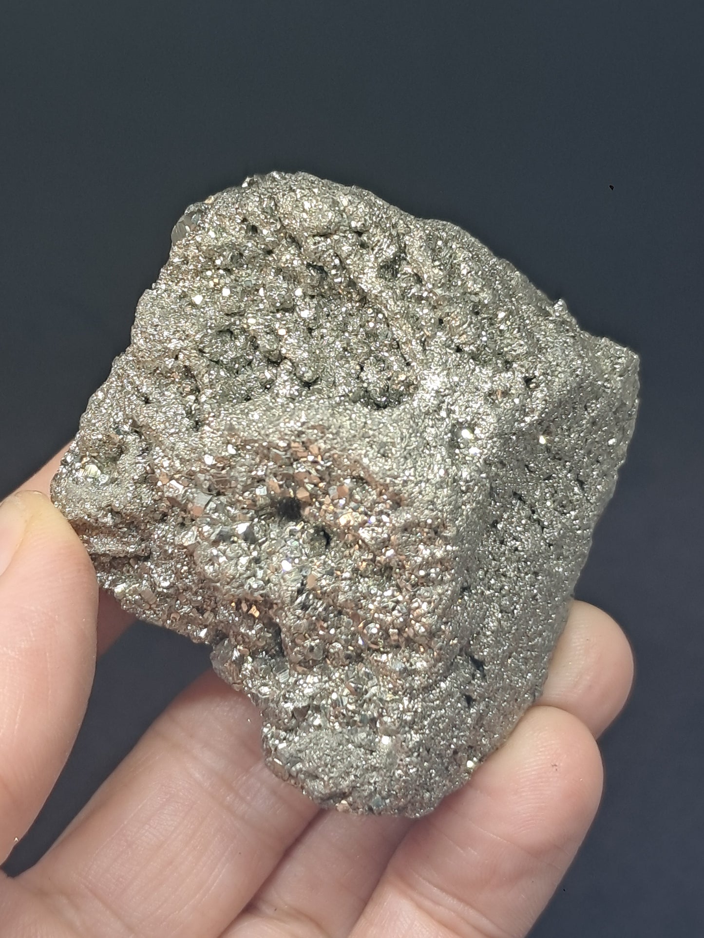 Pirita en bruto (Perú) Racimo natural | Muestra mineral | Rocas y Cristales #PR23