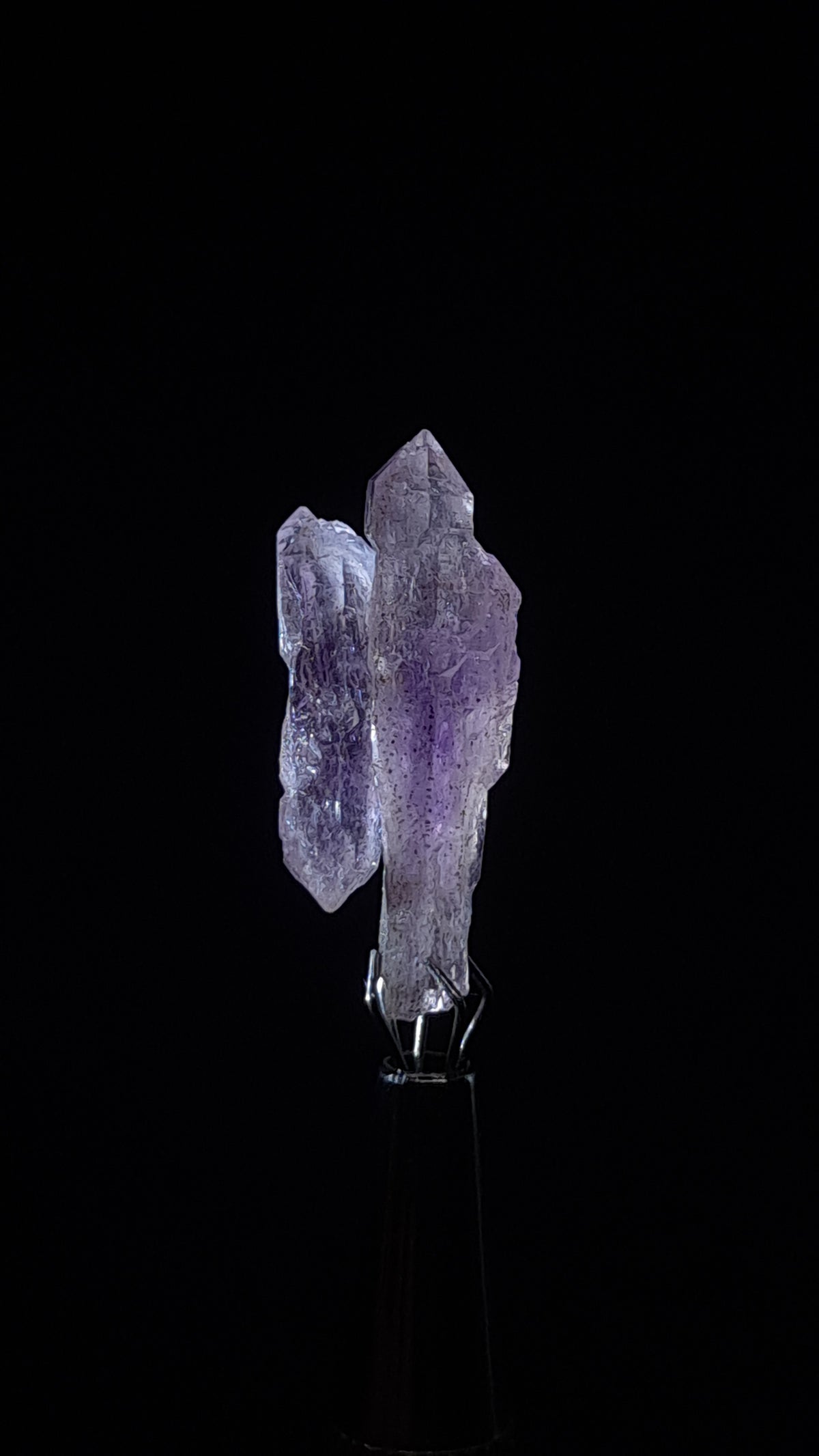 Quartz Amethyst Scepter | Hematite Goethite Rutile Inclusions | Biterminated  #KA206