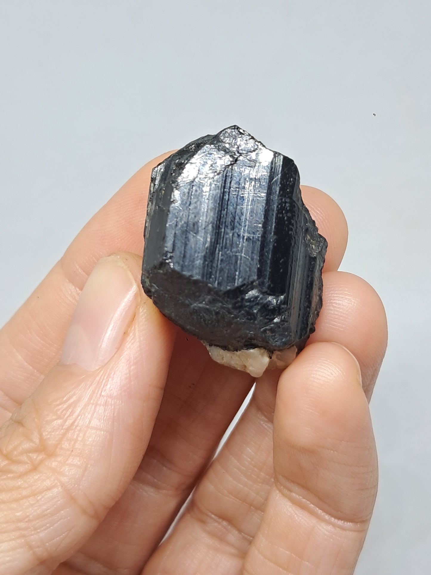 Black Tourmaline Crystal (Karnataka) Natural Stone | Mineral Specimen #BT9